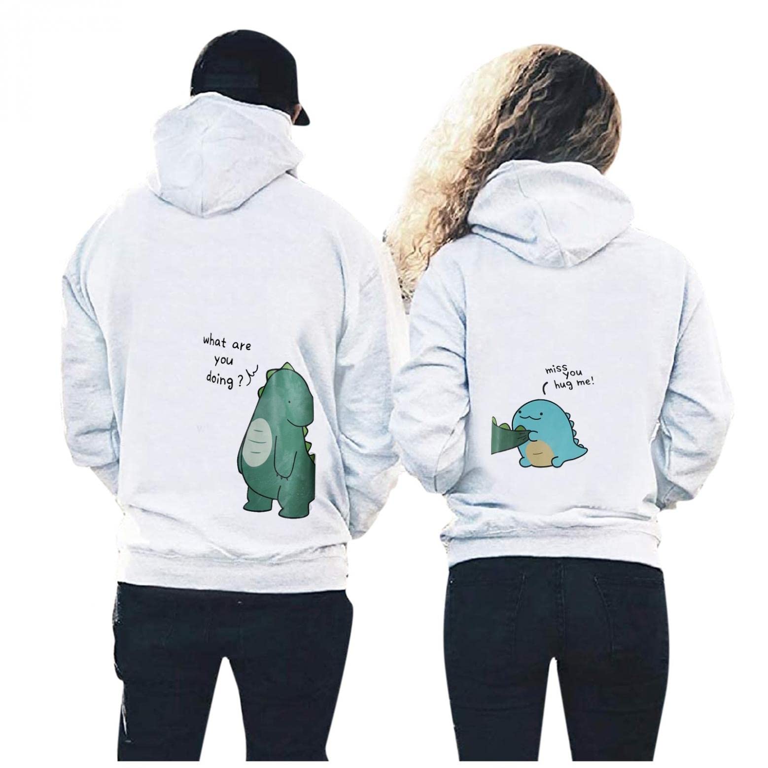 His & Her Christmas Couple Sweatshirt - Gifts for BF/GF Birthdays & Holidays