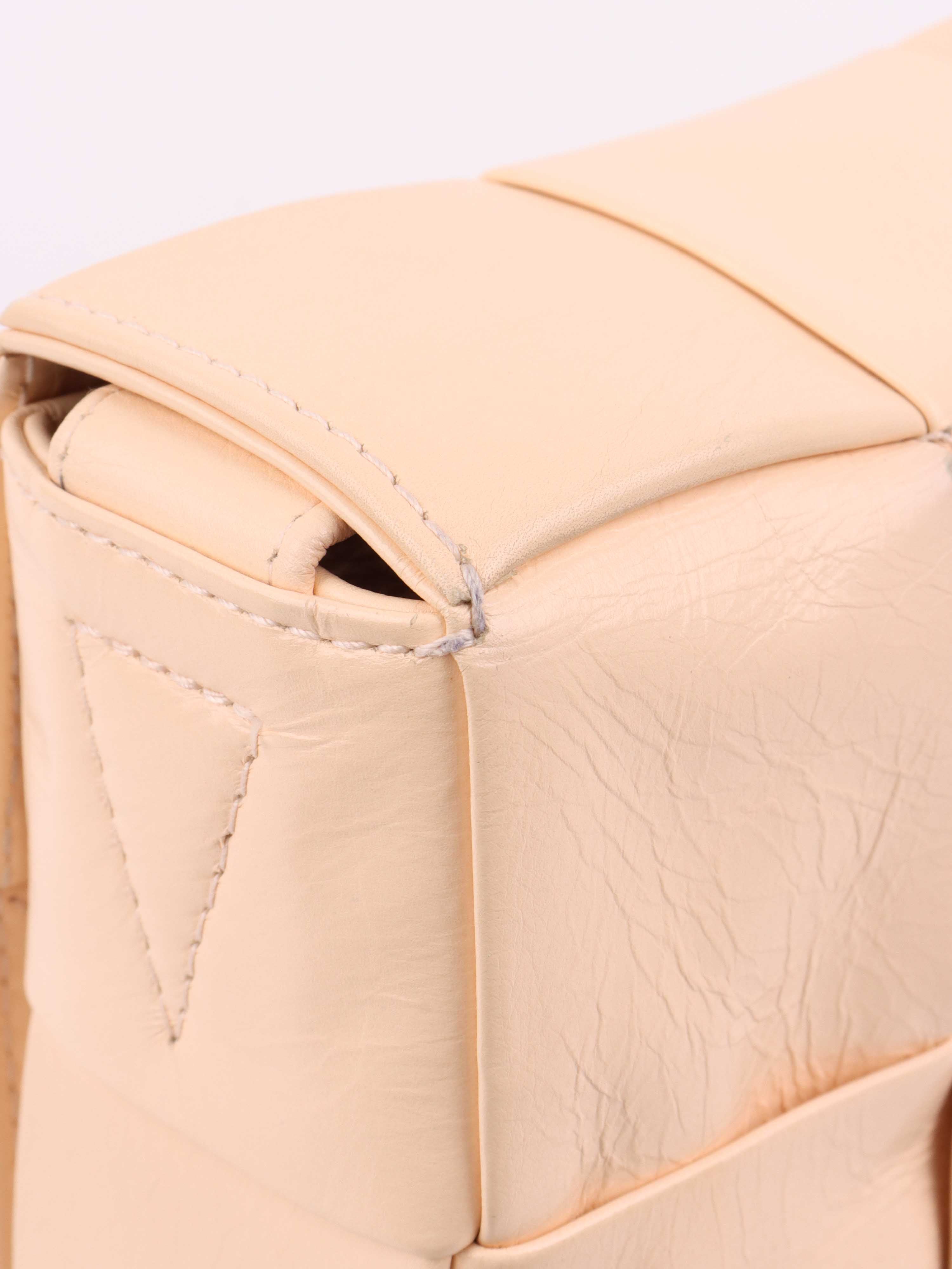 Bottega Veneta Light Peach Cassette Bag - Luxury Crossbody Handbag for Women | Perfect for Date Night, Office & Travel Accessories
