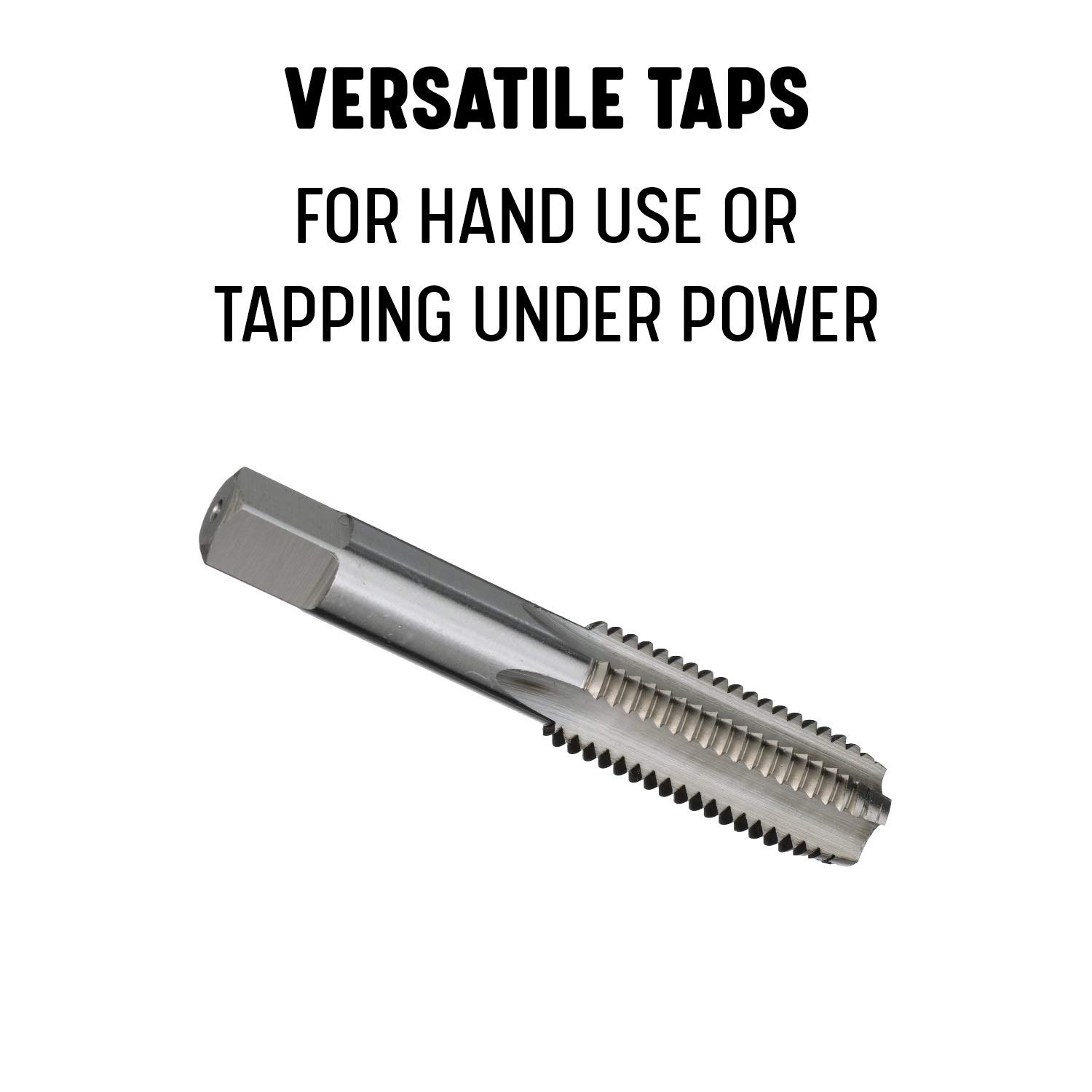 Drill America #12-32 UNS High Speed Steel Plug Tap Set - 12 Pack | Precision Threading Tool for Metalworking, DIY Projects & Professional Machining