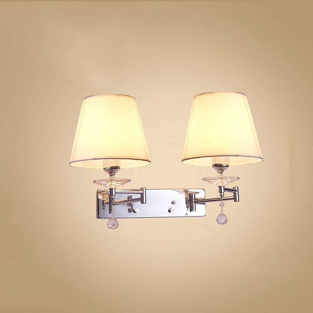 ZPTECH Modern Dual-Head Table Lamp - Adjustable Brightness Bedside Light with Rocker Switch for Bedroom, Living Room & Office - Foldable Wall Lamp with Dual Control (Color Options: A, C)