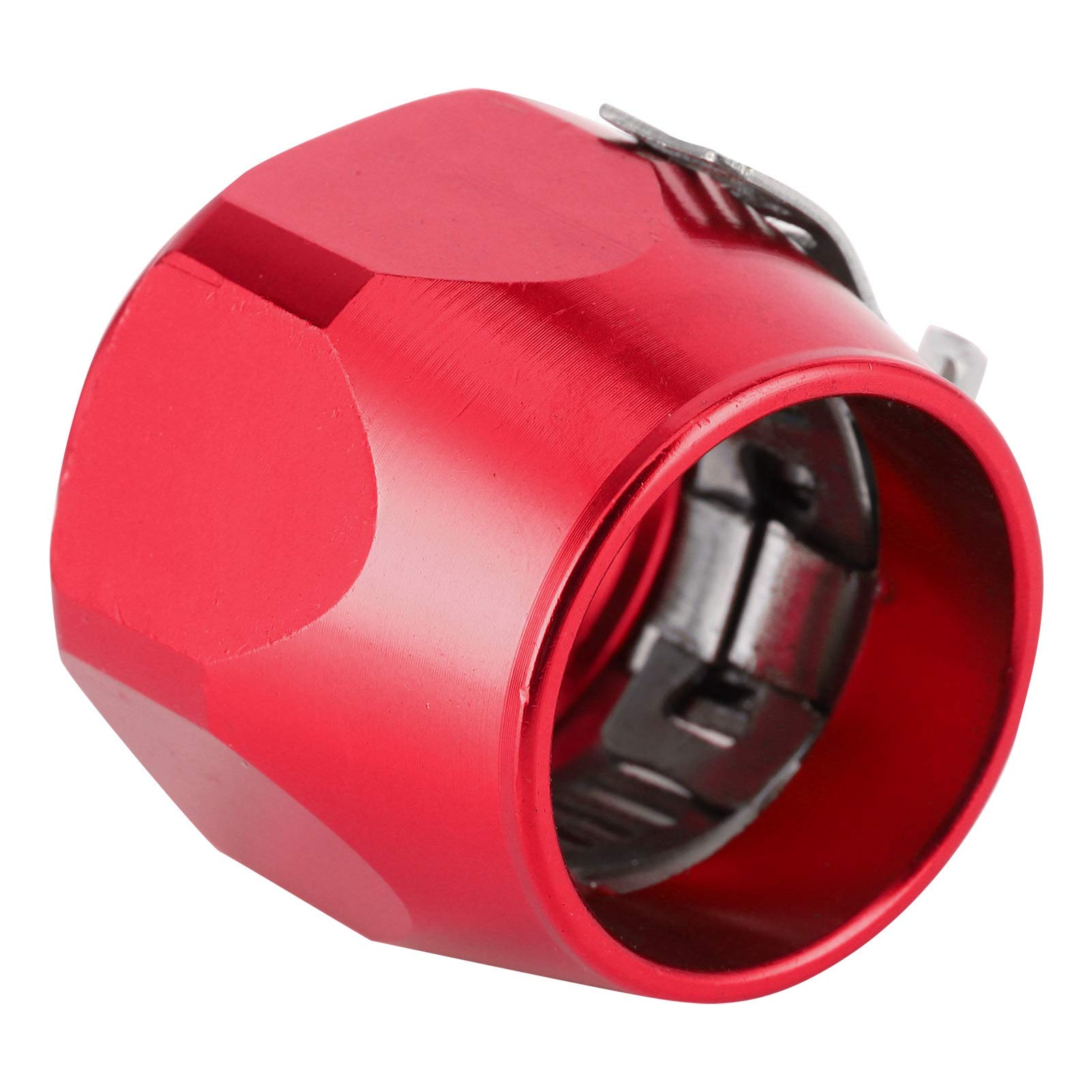 10AN Professional Hose Clamp - Heavy Duty Fuel, Oil, Air & Water Pipe Fitting Clamp - Easy Installation Hose Finisher (Red) - Perfect for Automotive, Marine & Industrial Applications