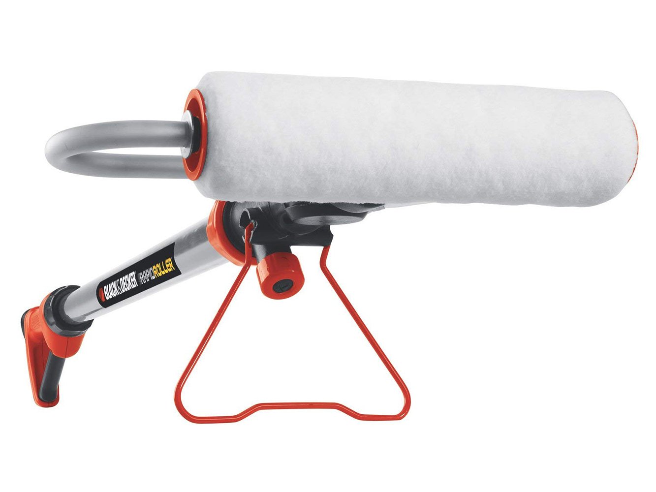 BLACK+DECKER BDPR400 Electric Power Paint Roller - 150W, 2-Wheel Pneumatic Rubber Wheels, Lightweight Aluminum Frame (3 lbs) - Perfect for Home DIY Painting Projects & Professional Wall Painting