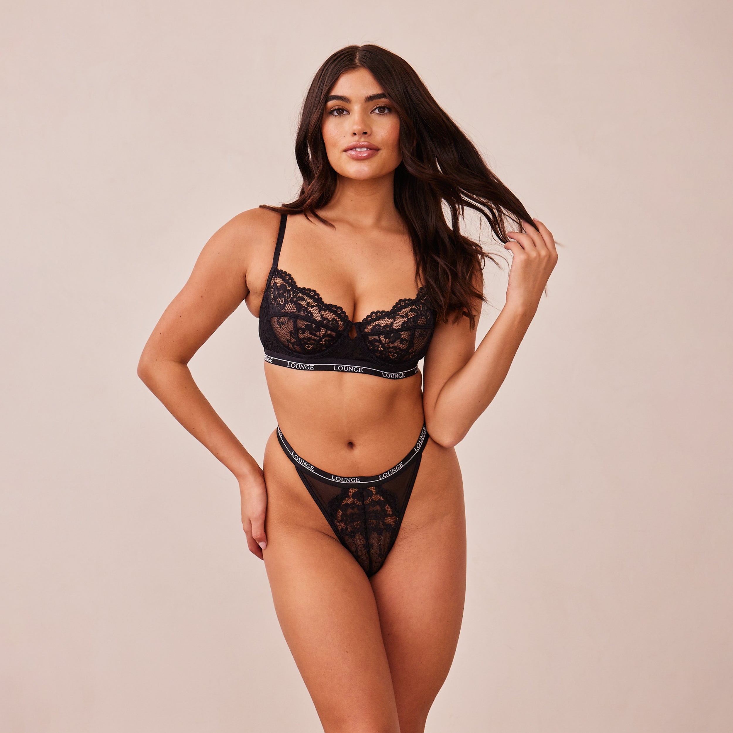 Blossom Balcony Bra - Comfortable Lace Underwire Push Up Bra for Women, Black | Perfect for Everyday Wear, Date Nights & Special Occasions