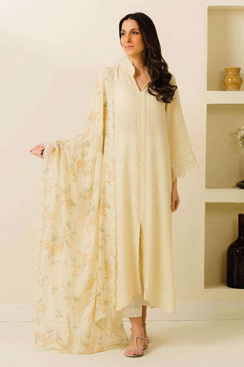 LILLY LUXE 2PC Women's Ethnic Outfit Set - Embroidered Shirt & Dupatta Scarf for Party, Wedding & Festive Occasions