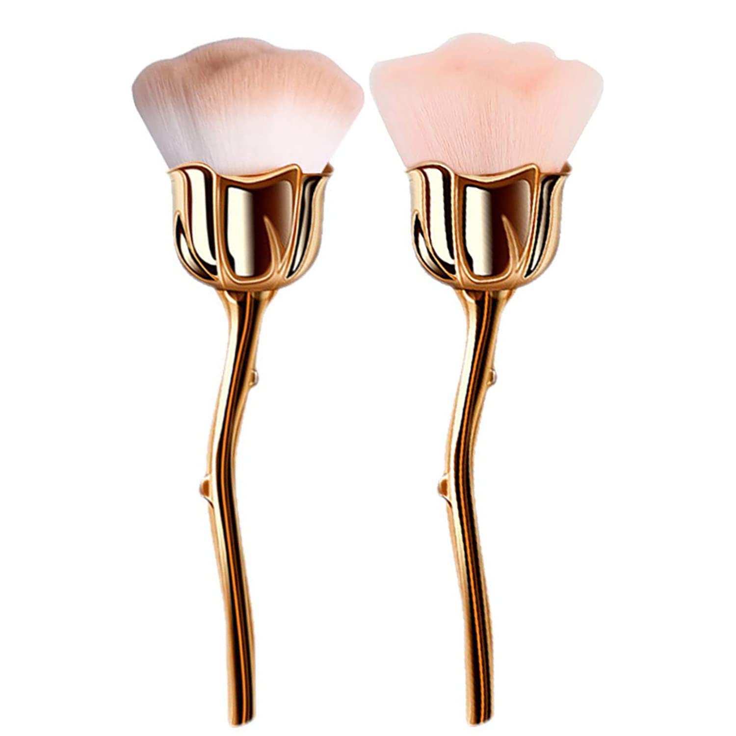 **DANNEASY 2-Piece Nail Dust Brush Set - Large Nail Powder Brush & Makeup Blush Brush for Nail Art Cleaning & Professional Manicure Tools | Perfect for Salon, Home Use & DIY Nail Care**