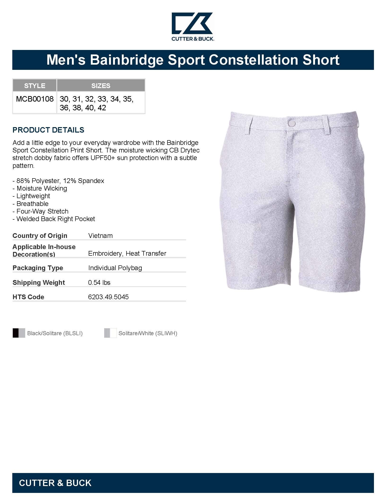 Cutter & Buck Men's Performance Golf Shorts - Lightweight Quick-Dry Athletic Shorts for Golf, Tennis & Casual Wear | Comfortable Stretch Fit with Pockets