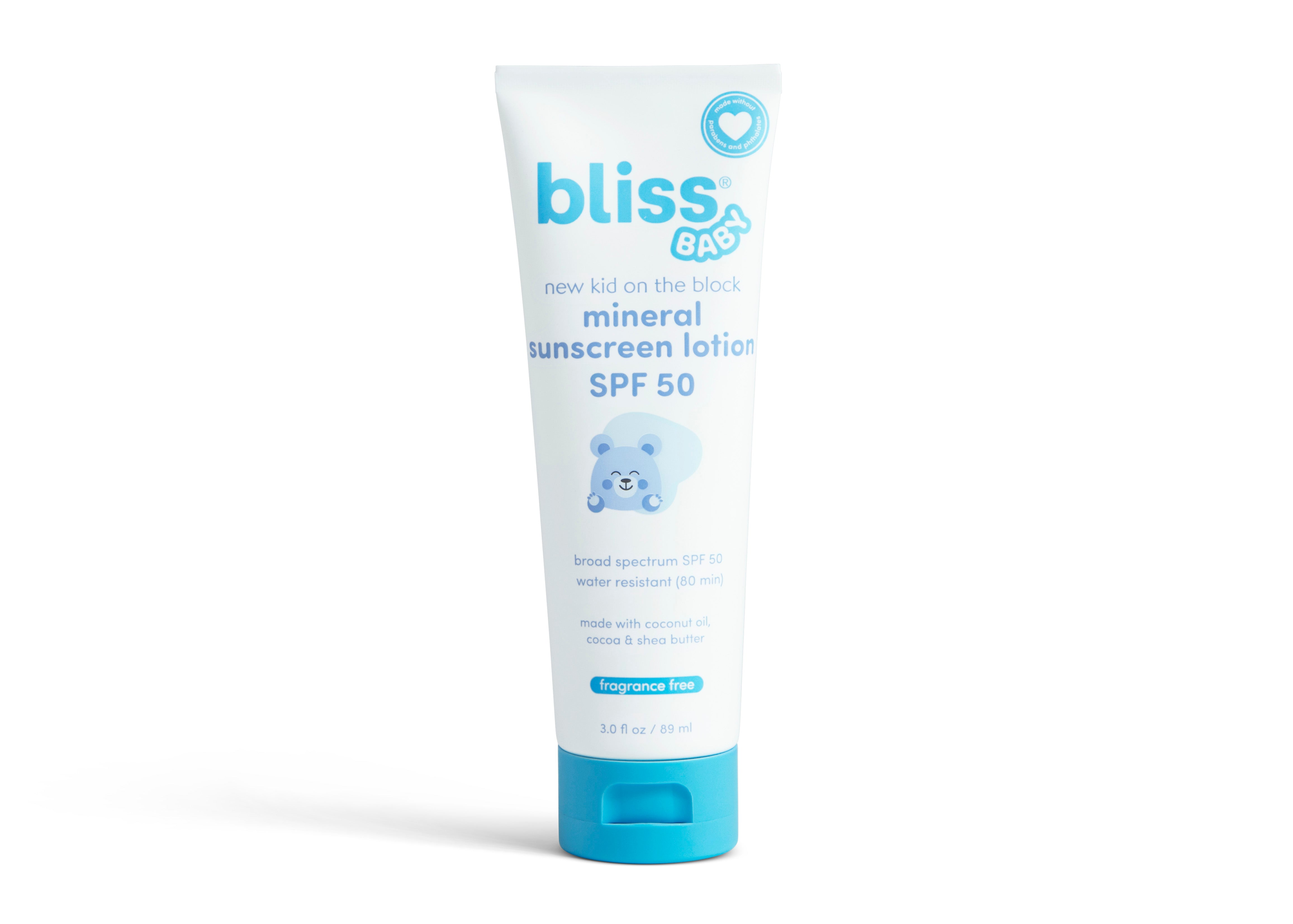 New Kid on the Block Mineral Sunscreen Lotion SPF 50 - Broad Spectrum UVA/UVB Protection, Water Resistant, Reef Safe, Natural Zinc Oxide Sunscreen for Kids & Adults - Perfect for Beach, Pool & Outdoor Activities