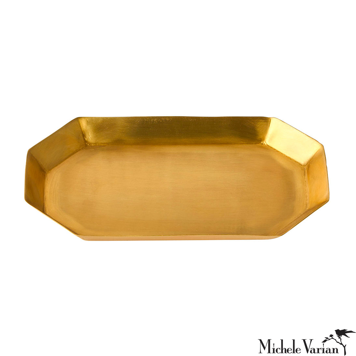 Brass Long Plate Octagonal Medium - Durable Metal Hardware for DIY Projects, Furniture & Home Decor | Perfect for Handles, Knobs & Decorative Accents