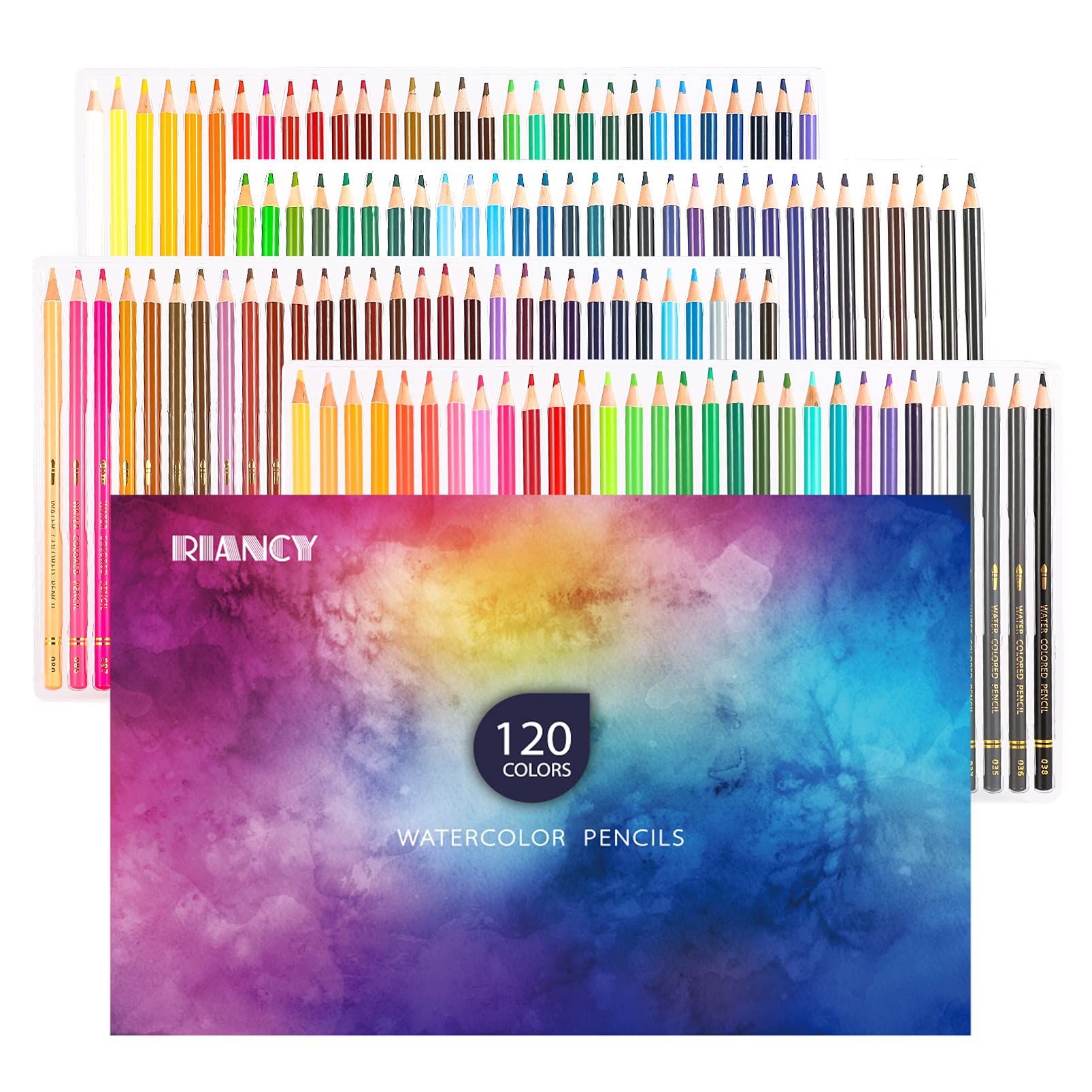 Riancy 120 Premium Colored Pencils Set for Adults & Kids - Soft Wax-Based Cores for Drawing, Sketching & Coloring Books | Perfect for Art Projects, School Work & Creative Hobbies