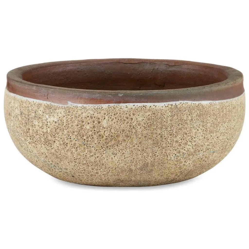 7.5 Inch Lyra Ceramic Brown Planter - Modern Indoor Plant Pot for Succulents, Herbs & Small Flowers | Perfect for Home, Office & Garden Decor