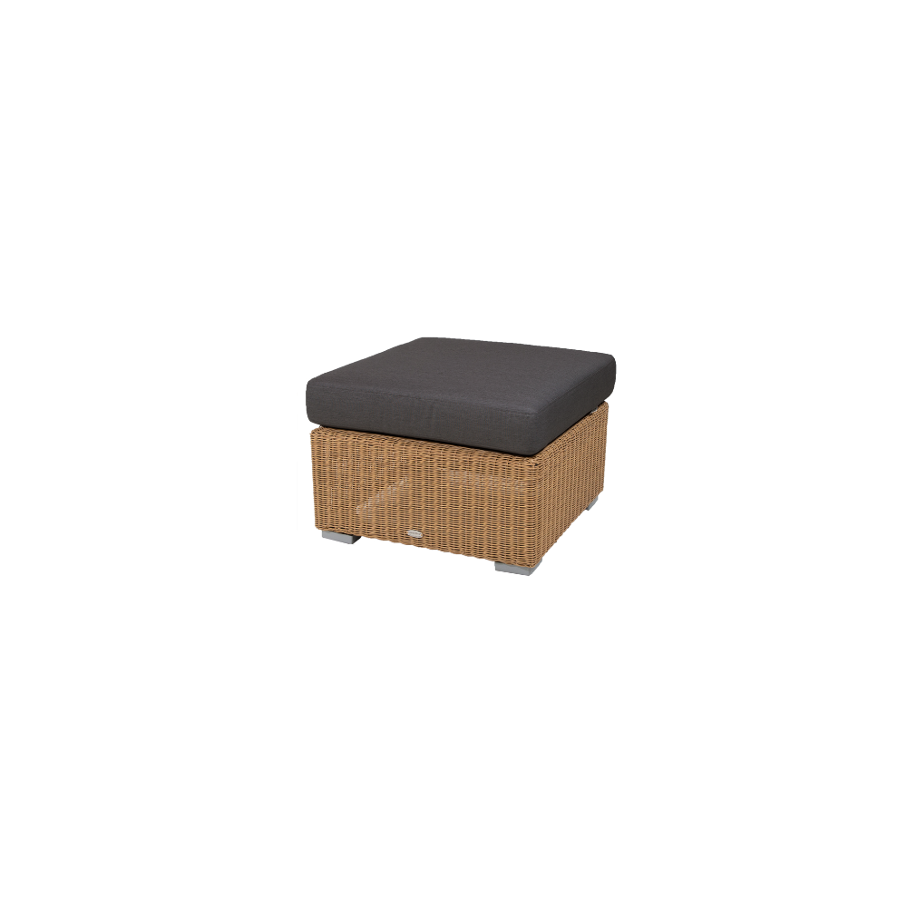 Chester Woven Outdoor Footstool Coffee Table - Stylish & Durable for Patio, Garden, and Poolside Relaxation