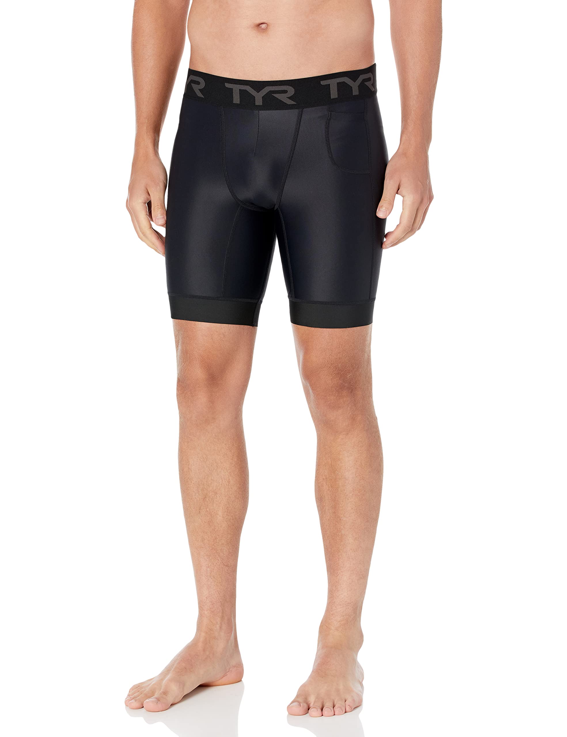 TYR Men's Athletic Compression Shorts - Quick-Dry Workout Shorts for Running, Gym & Training - High-Performance Fitness Apparel for Active Lifestyles