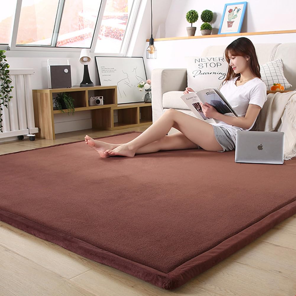 **Loartee Coral Velvet Nursery Rug - 6'8