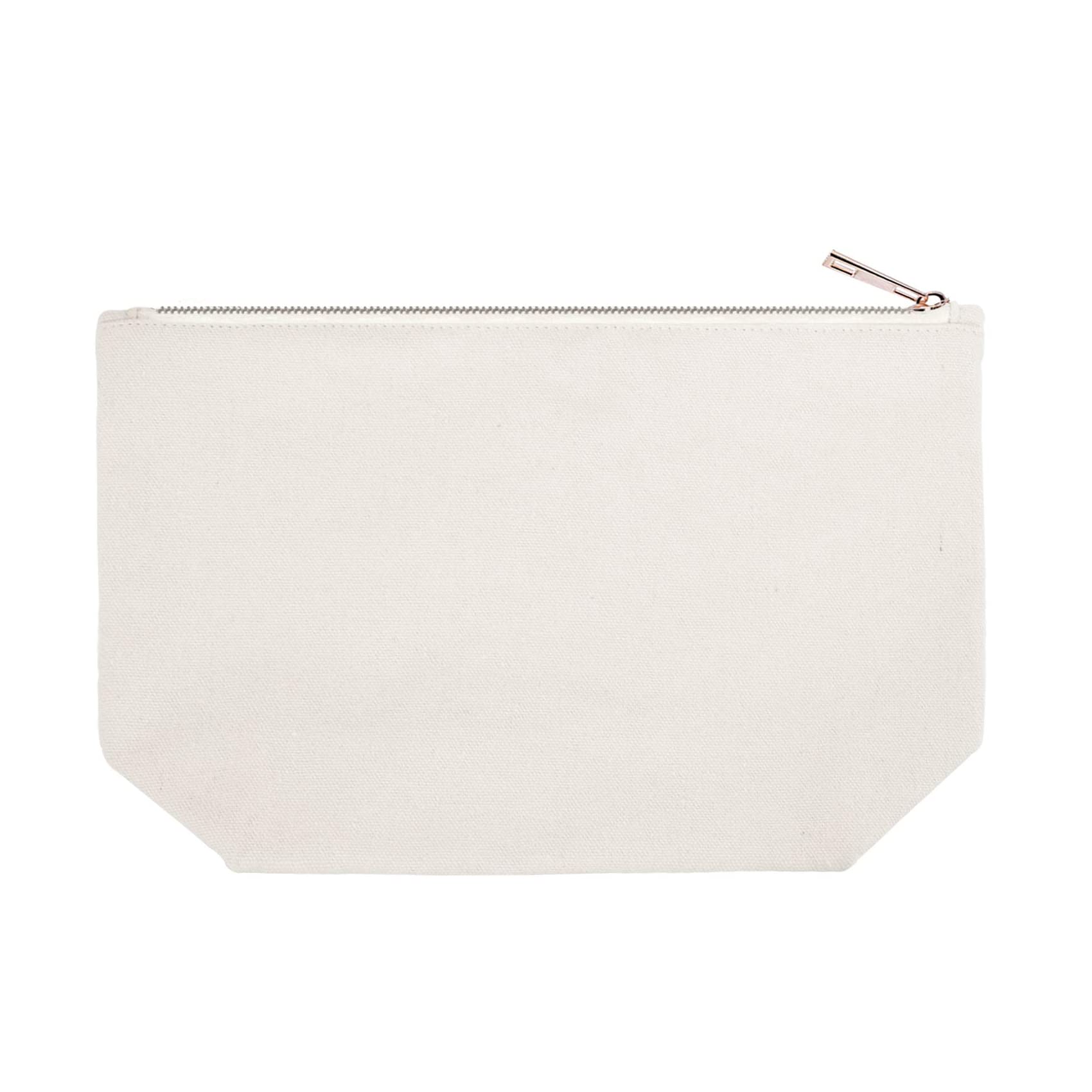 ELEGANTPARK Bride Makeup Bag - Elegant Canvas Cosmetic Bag with Gold Script for Wedding, Bachelorette Party & Bridal Shower Gifts - Perfect for Bridesmaids, Travel & Special Occasions