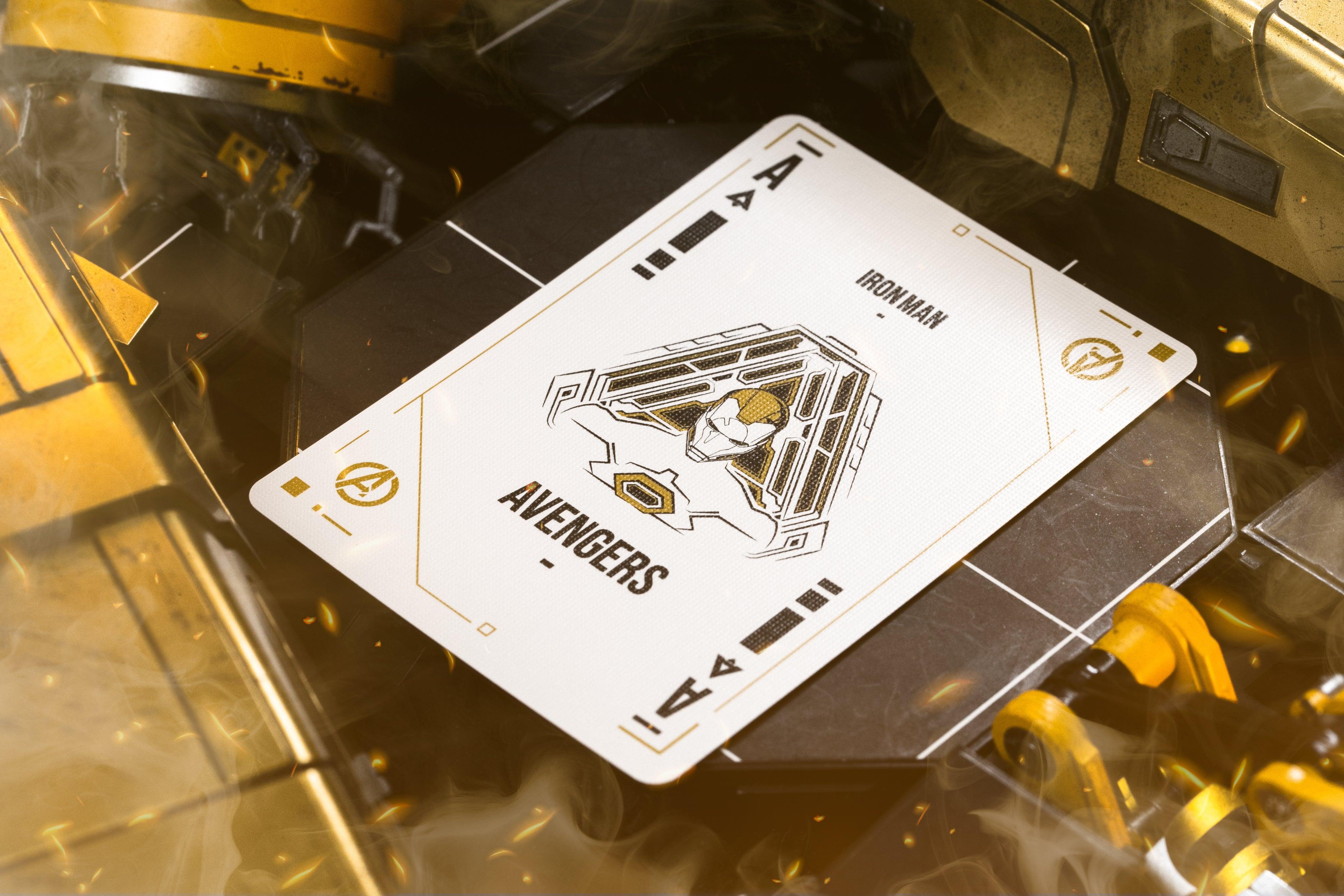 Iron Man MK 21 Gold Foil Playing Cards - Premium Collectible Marvel Superhero Poker Cards for Game Nights, Gifts & Collectors