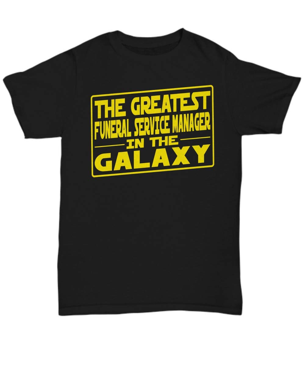 Funeral Service Manager Galaxy T-Shirt - Unisex Mortuary Tee Gift for Funeral Directors & Staff - Perfect for Work, Casual Wear & Gifts