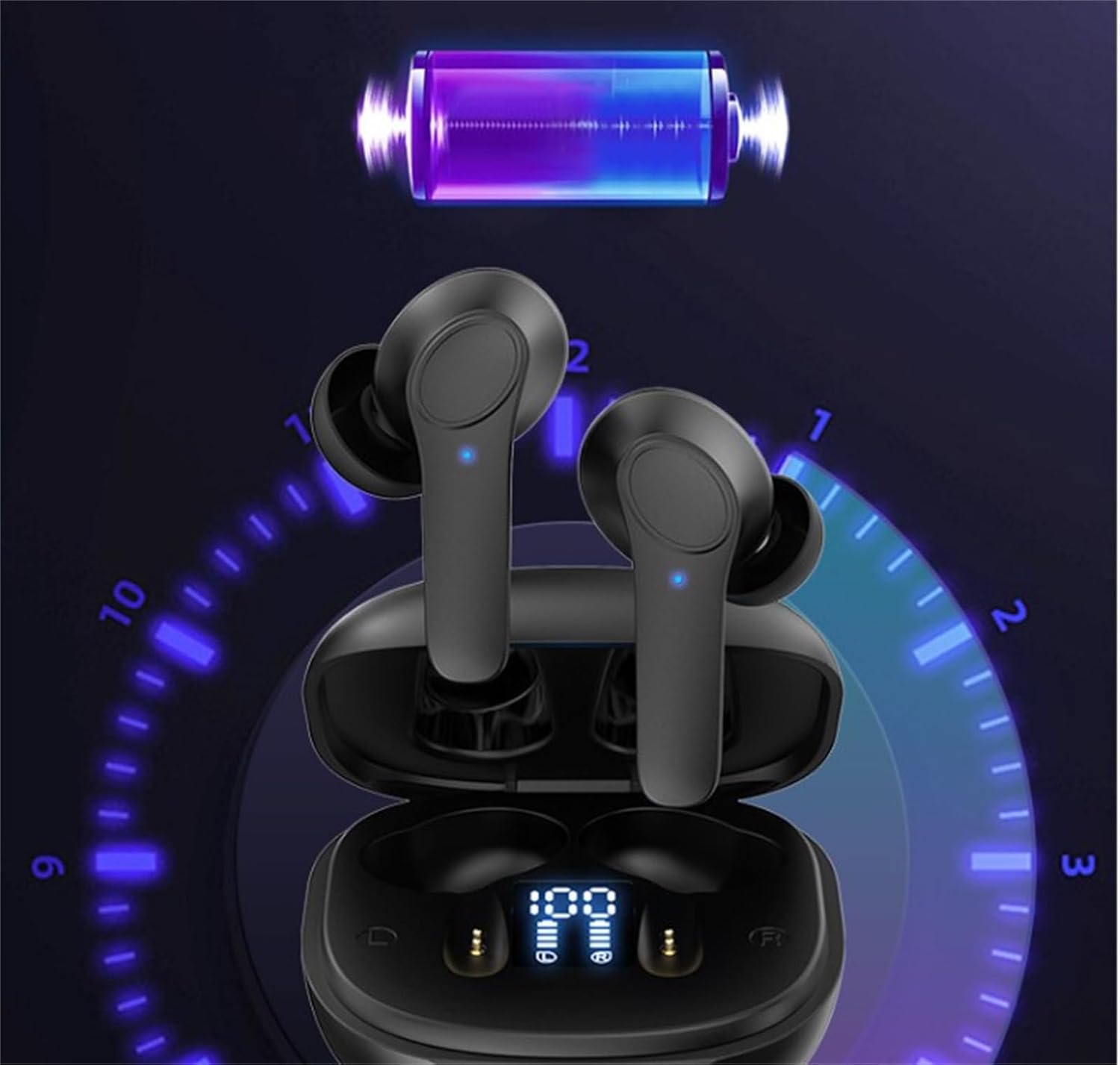 Lenskey All-in-One Translation Earbuds - Luniva Translator Pods with 144 Language Support (Black & White) | Perfect for Travel, Business Meetings & Multilingual Conversations