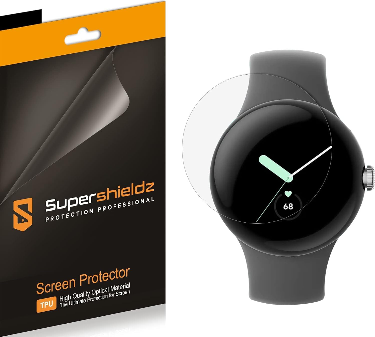 Google Pixel Watch 3/2 Screen Protector (3-Pack) - HD Clear TPU Shield for Gym & Outdoor
