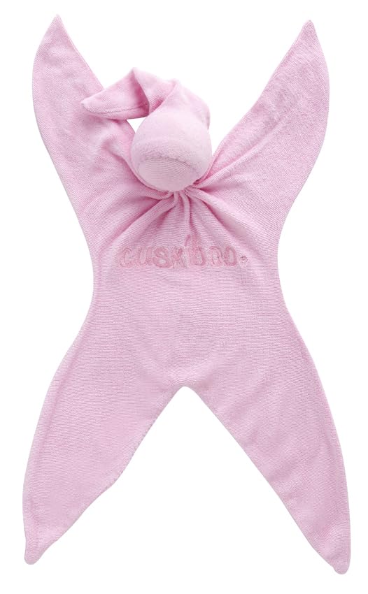 Cute Pink Cuskiboo Lovie Plush Toy - Soft Comfort Blanket for Babies & Toddlers | Perfect for Naptime, Bedtime, and Soothing