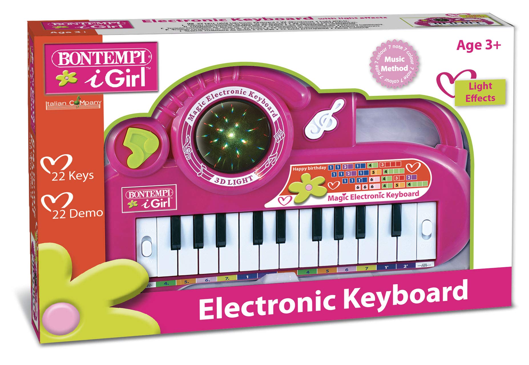 Bontempi 12-Key Keyboard - Portable for Kids & Beginners