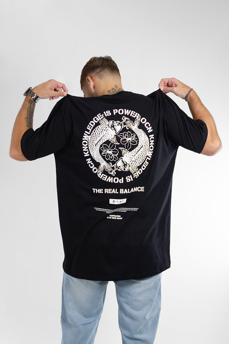 Ocn Men's Orian Black T-Shirt 601E3 - Comfortable Casual Wear for Everyday Outfits & Gym