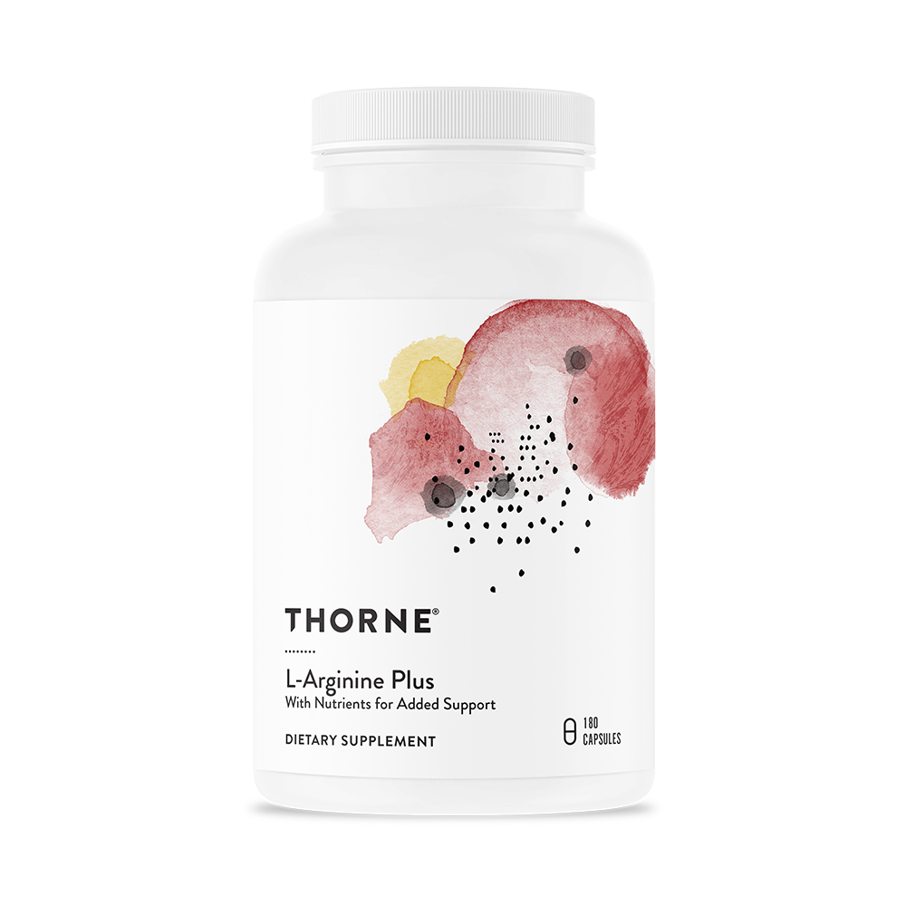 Thorne L-Arginine Plus (SA526) - Premium Nitric Oxide Booster for Heart Health & Athletic Performance - Supports Blood Flow & Endurance - Ideal for Pre-Workout & Cardiovascular Wellness