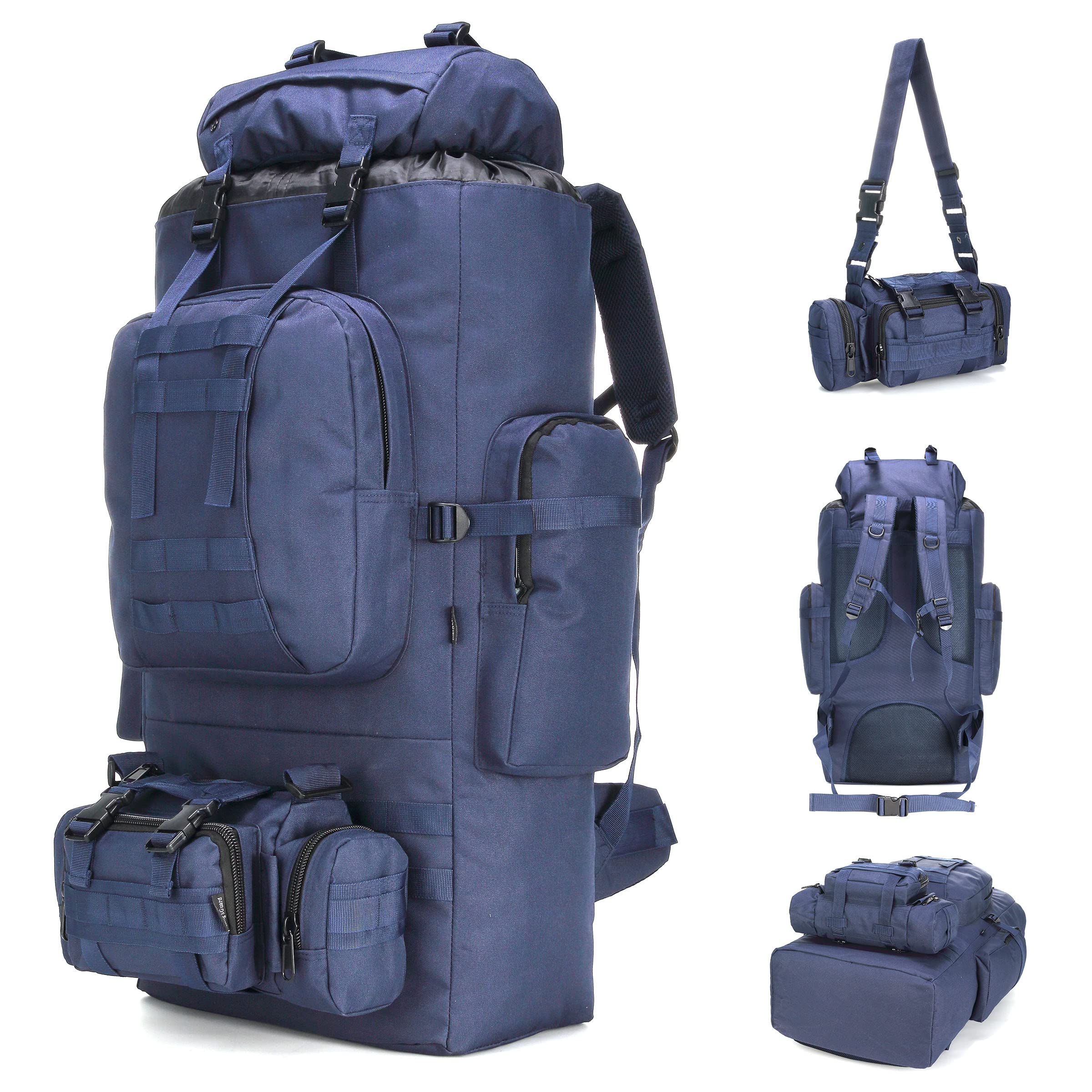 Tactical Military Backpack MOLLE Assault Pack - Durable Outdoor Hiking Camping Backpack for Men - Perfect for Hiking, Travel, and Survival Gear