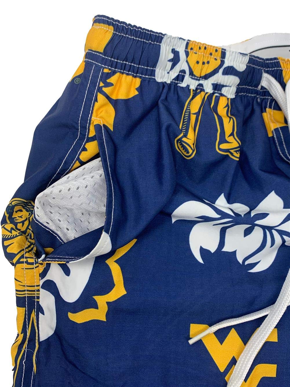 Men's Army Black Knights Floral Swim Trunks - Quick Dry Swim Shorts for Men (X-Large) - Perfect for Beach, Pool, and Summer Vacation
