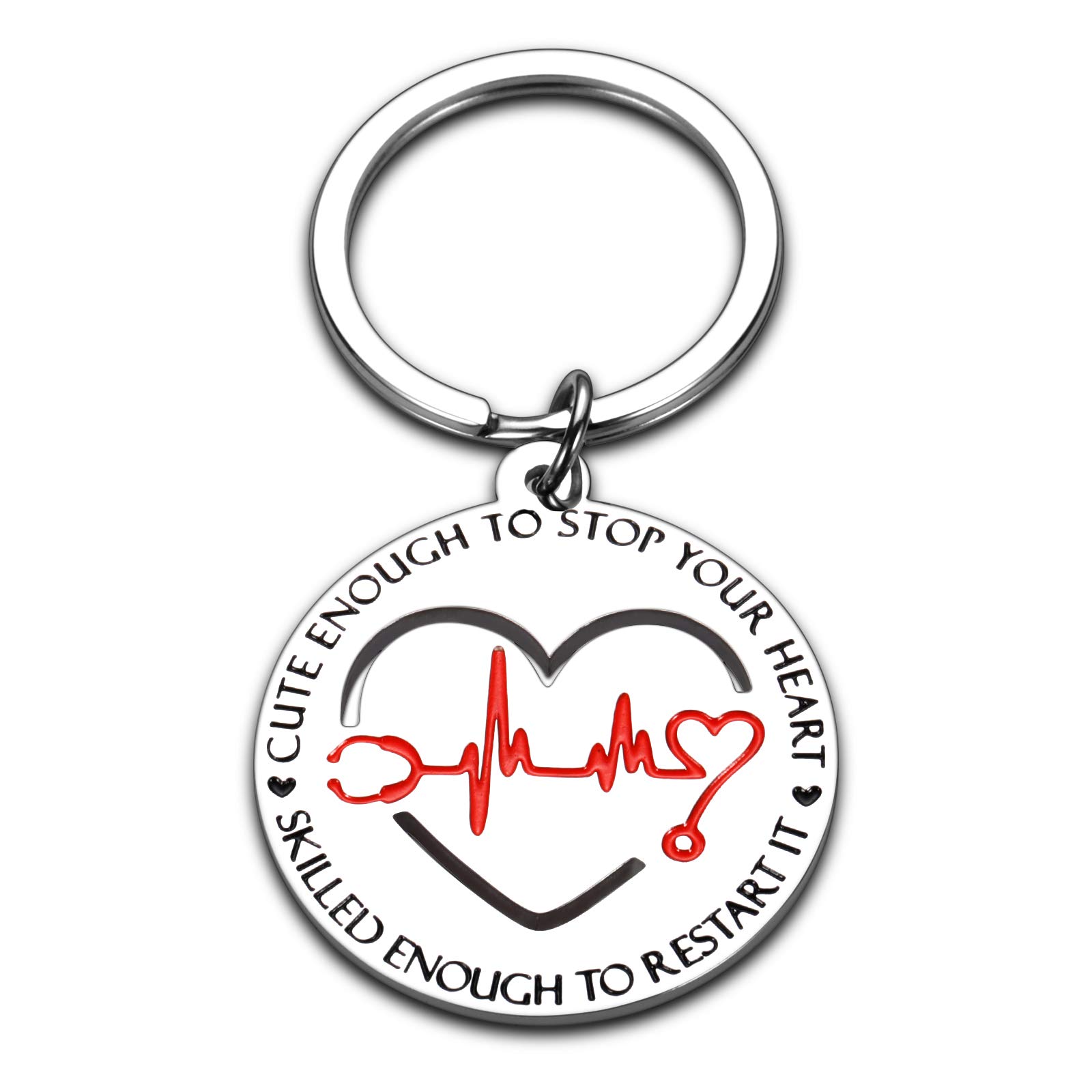 Nurse Appreciation Gifts for Women & Men - Engraved RN LPN Keychain for Graduation, Birthday & National Nurses Day - Perfect Medical Student & Coworker Gift for Hospitals, Clinics & Healthcare Professionals