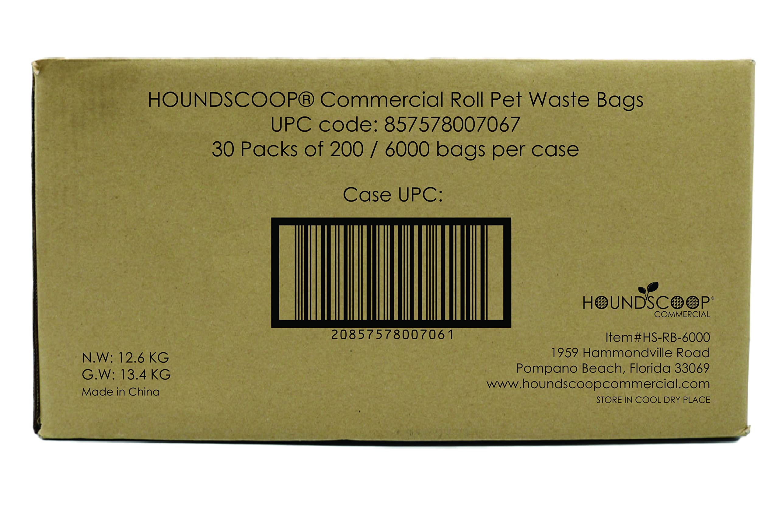6000 Pet Waste Bags on Roll (30 Rolls x 200 Bags) - Durable Dog Poop Bags for Waste Stations | HOA, Residential & Commercial Use | Perfect for Park, Yard & Public Area Cleanup