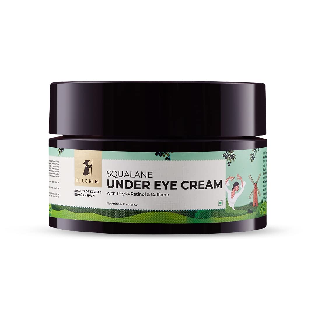 Plant-Based Squalane Under Eye Cream for Dark Circles & Wrinkles - Phyto-Retinol & Caffeine Eye Treatment for Puffy Eyes - Dark Circle Remover for Women & Men - Suitable for All Skin Types - 30g - Perfect for Night Routine & Travel Skincare