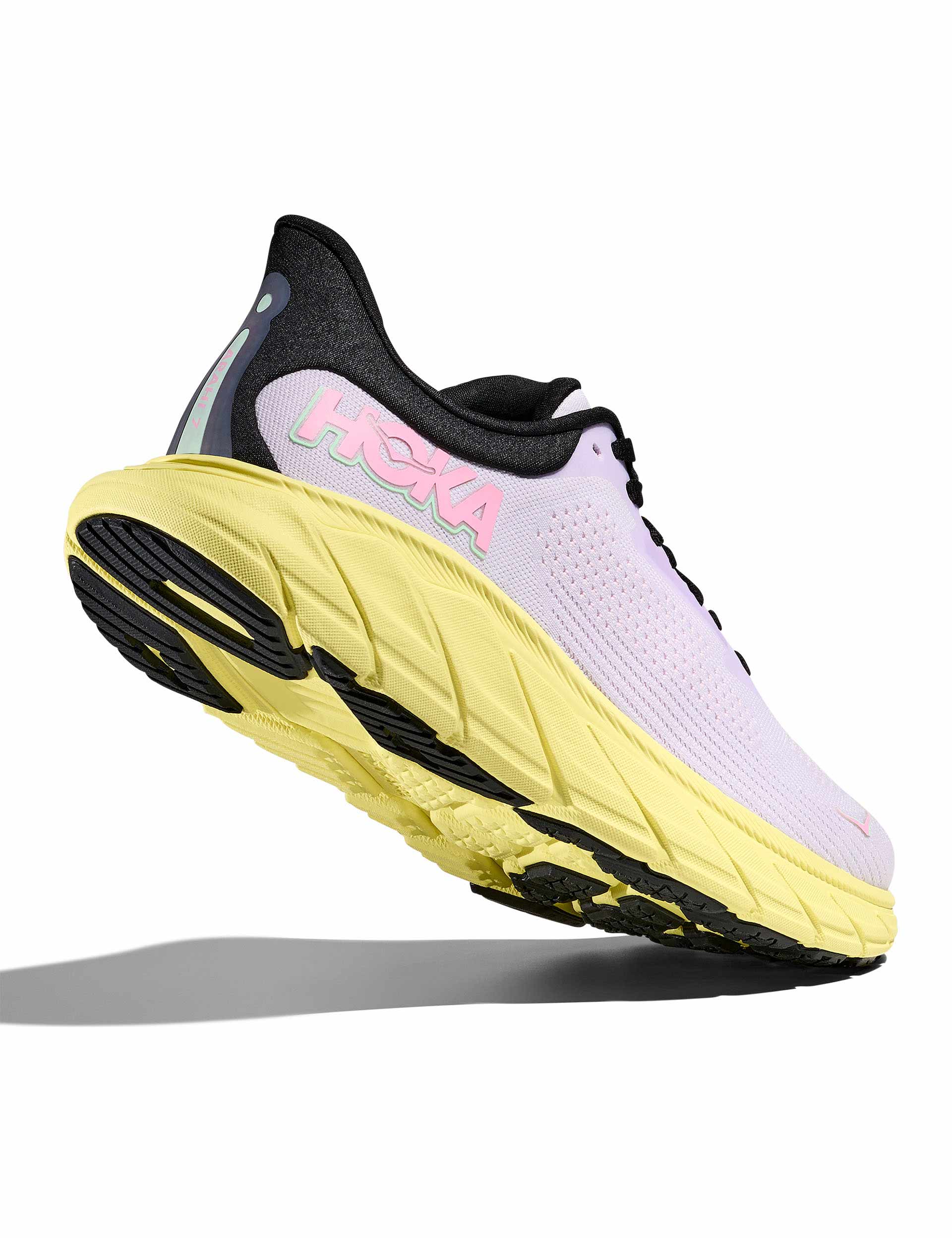 Hoka Arahi 7 Running Shoes - Starlight Glow/Yuzu Color | Stability & Cushion for Road Running, Jogging & Daily Wear