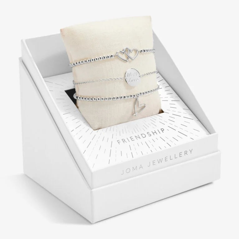 Joma Jewellery Celebrate You Gift Box - Friendship Bracelet Set for Women | Best Friend Gifts, Birthday Presents, Sister Jewelry | Perfect for Anniversaries, Graduation & Special Occasions