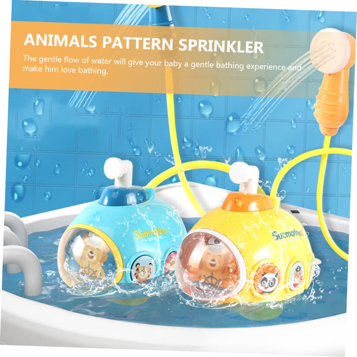 VICASKY 4-Piece Kids Bath Toys Set - Fun Water Play Duck Toys for Toddlers & Children - BPA-Free Plastic Yellow Rubber Ducks for Bathtub, Pool & Beach Playtime