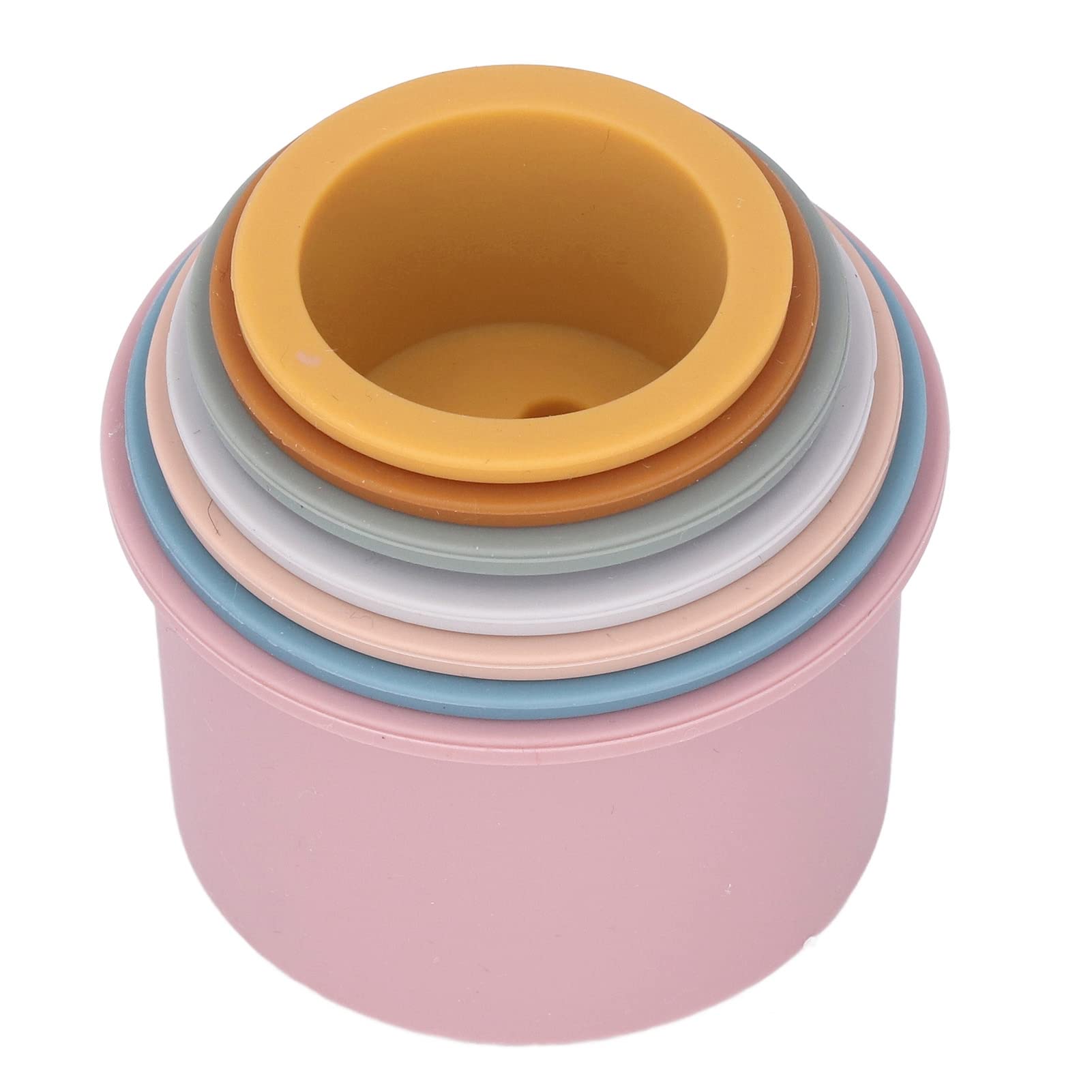 7 Pcs Baby Stacking Toys - Colorful Stackable Cups for Infants & Toddlers | Early Learning, Bath Time & Sensory Play