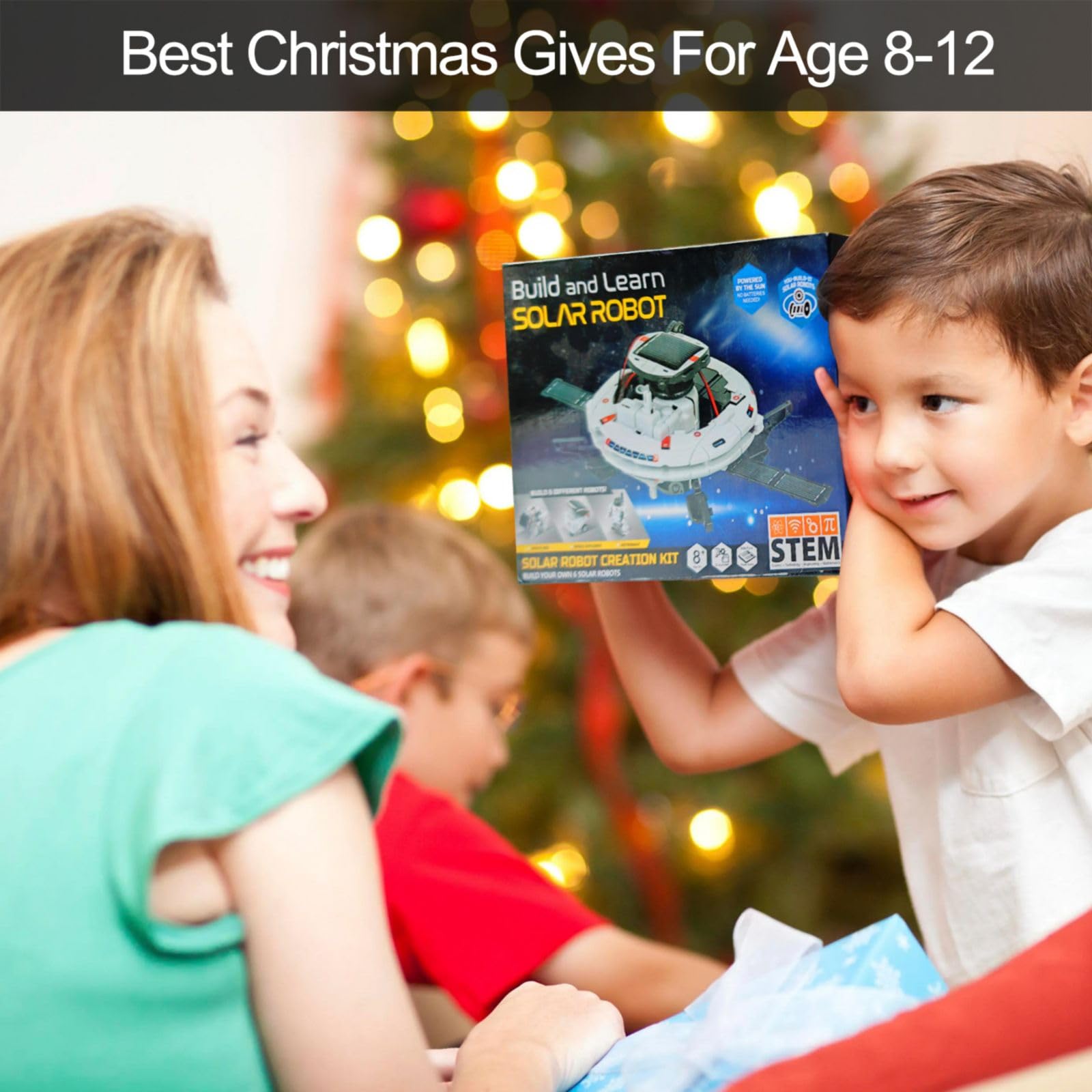 STEM 6-in-1 Solar Robot Kit for Kids 8-12 - Educational Science Building Toys, DIY Engineering Projects for Boys & Girls Ages 8-12 - Perfect Birthday Gift for Teens - Fun Learning Activities for Home & Classroom