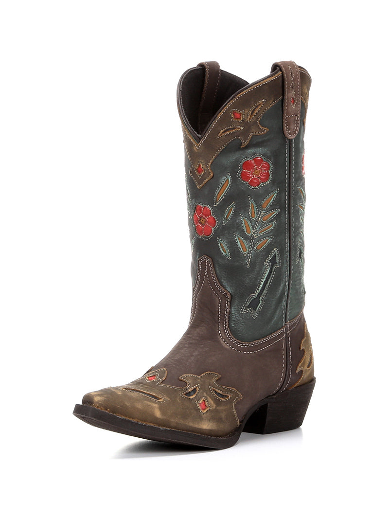 Laredo 52138 Women's Miss Kate Snip Toe Western Leather Boots - Multi Color | Cowgirl Style for Country Dancing & Rodeo Events
