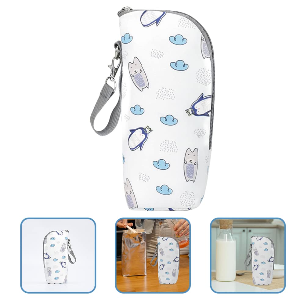 Kisangel Insulated Baby Bottle Bag - Thermal Breast Milk Cooler & Warmer for Travel, Oxford Cloth Mummy Bag with Handy Storage (Perfect for Daycare, Outings & On-the-Go Parents)