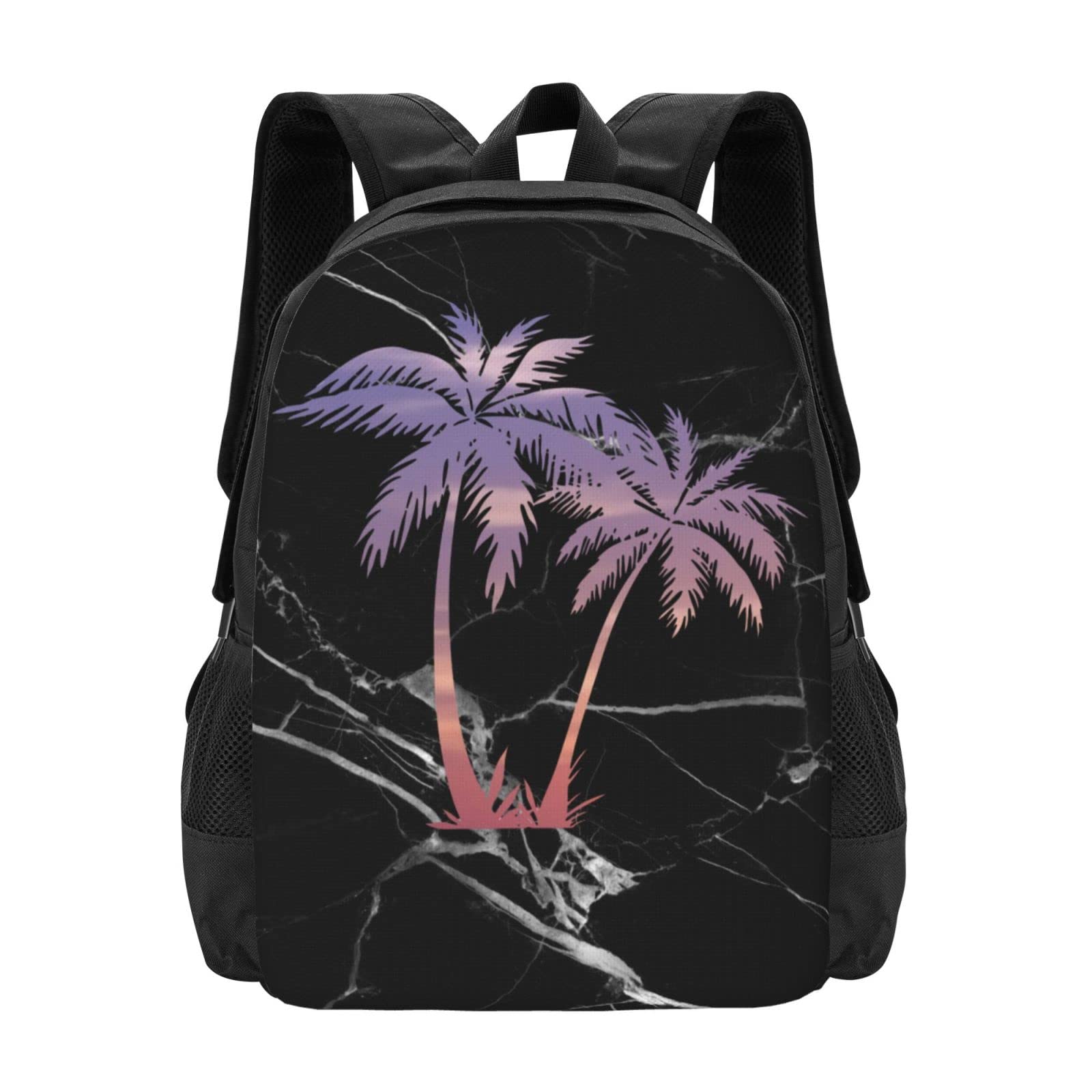 Vontako Sunset Palm Backpack - Laptop Gym Travel Bag for Women & Men - School, Work, Outdoors