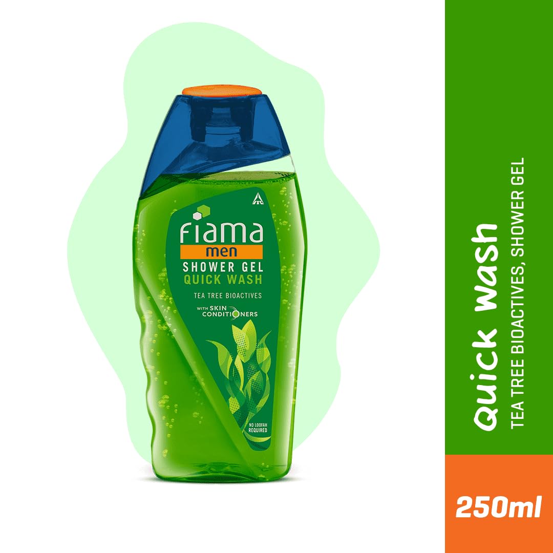 Fiama Men's Moisturizing Body Wash & Shower Gel - 250ml | Hydrating Formula with Skin Conditioners for Soft, Refreshed Skin | Ideal for Dry Skin Care | Perfect for Daily Shower & Gym Post-Workout Routine