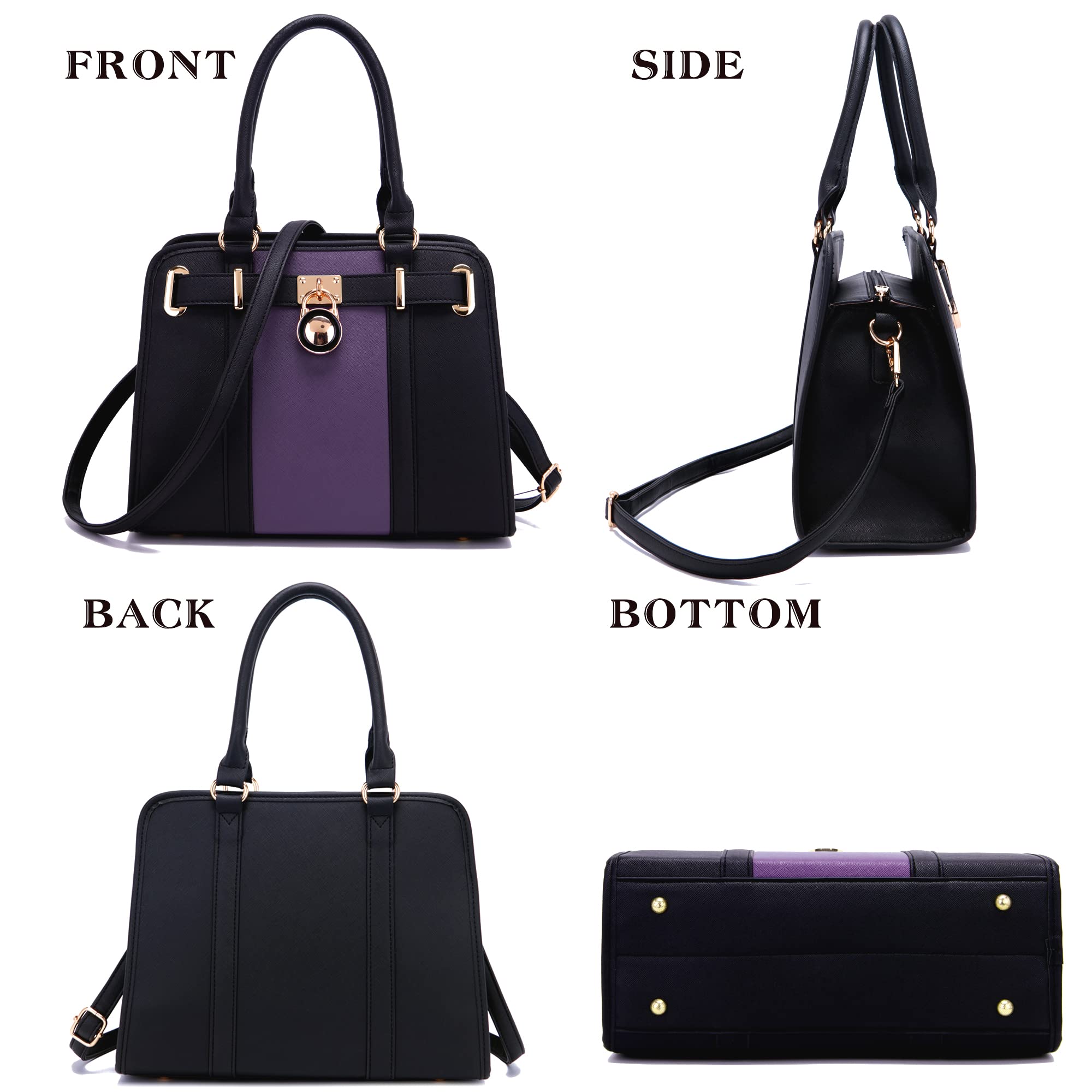 Stylish Women's Handbag Set - Shoulder Bag & Top Handle Work Satchel Tote with Matching Wallet (2-Piece) | Perfect for Office, Travel & Everyday Use