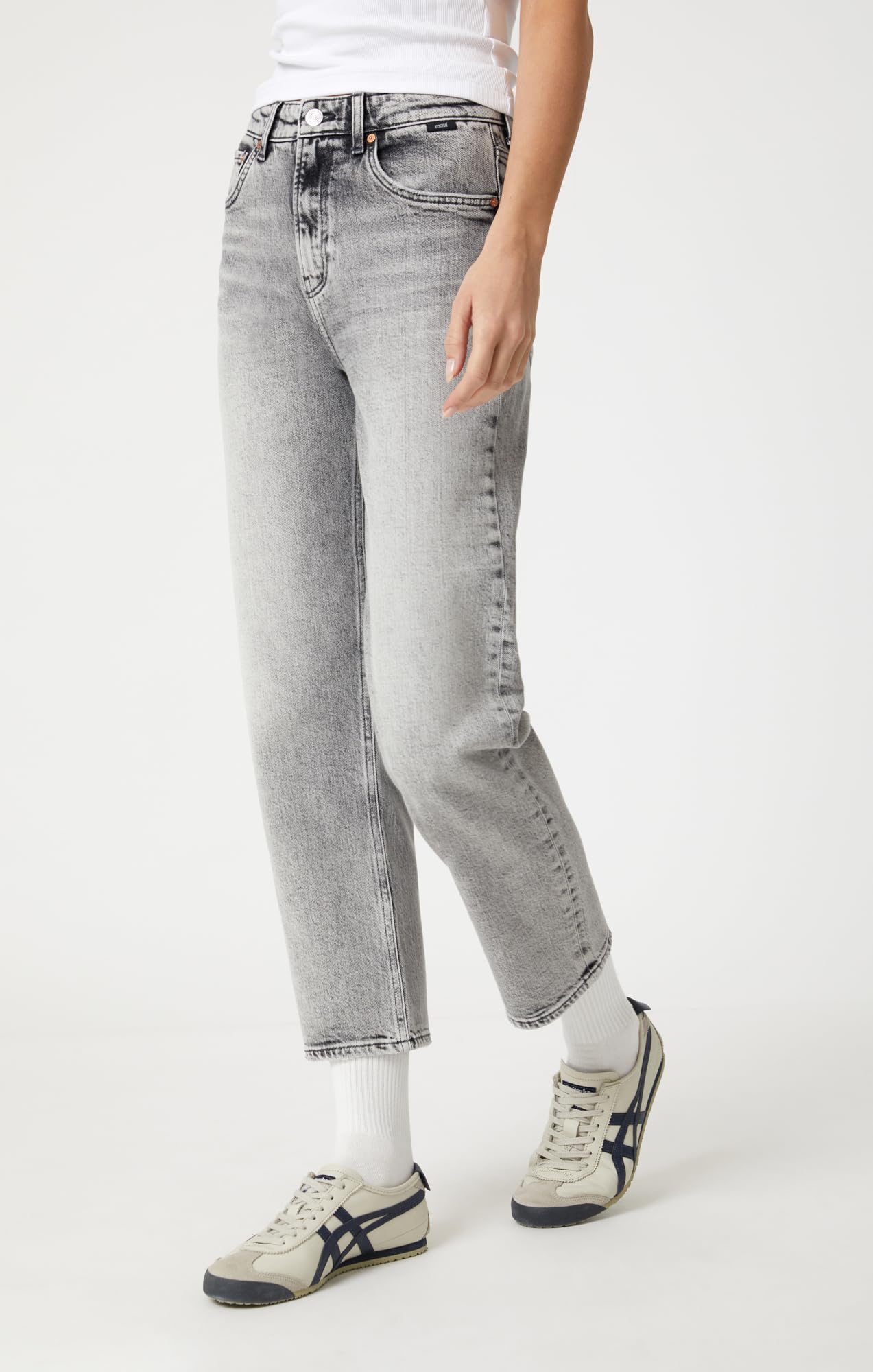 Mavi Women's Savannah High Rise Straight Leg Jeans - Comfortable Stretch Denim Pants for Casual Wear, Office & Everyday Outfits