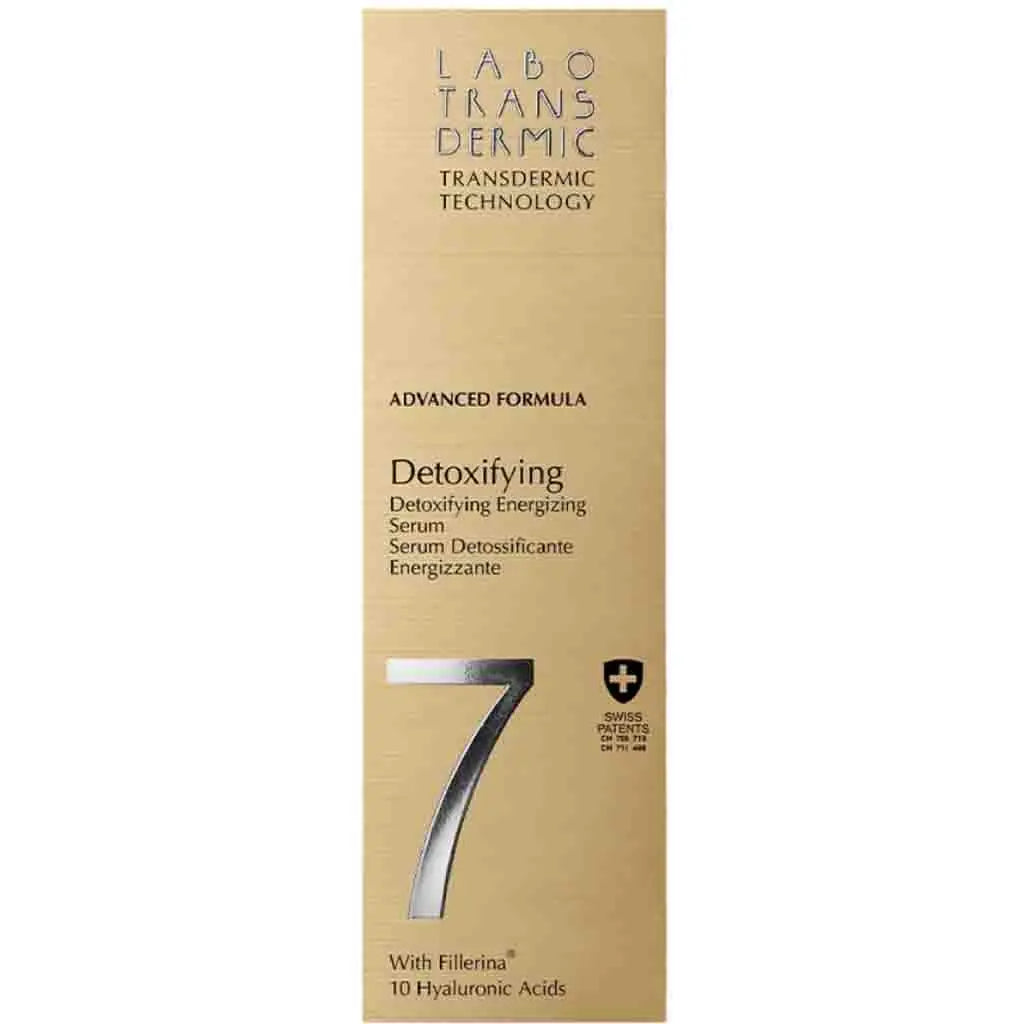 Labo Advanced Formula 7 Detoxifying & Energizing Hyaluronic Acid Serum 30ml - Anti-Aging Face Serum for Hydration & Brightening - Perfect for Dry Skin & Night Skincare Routine