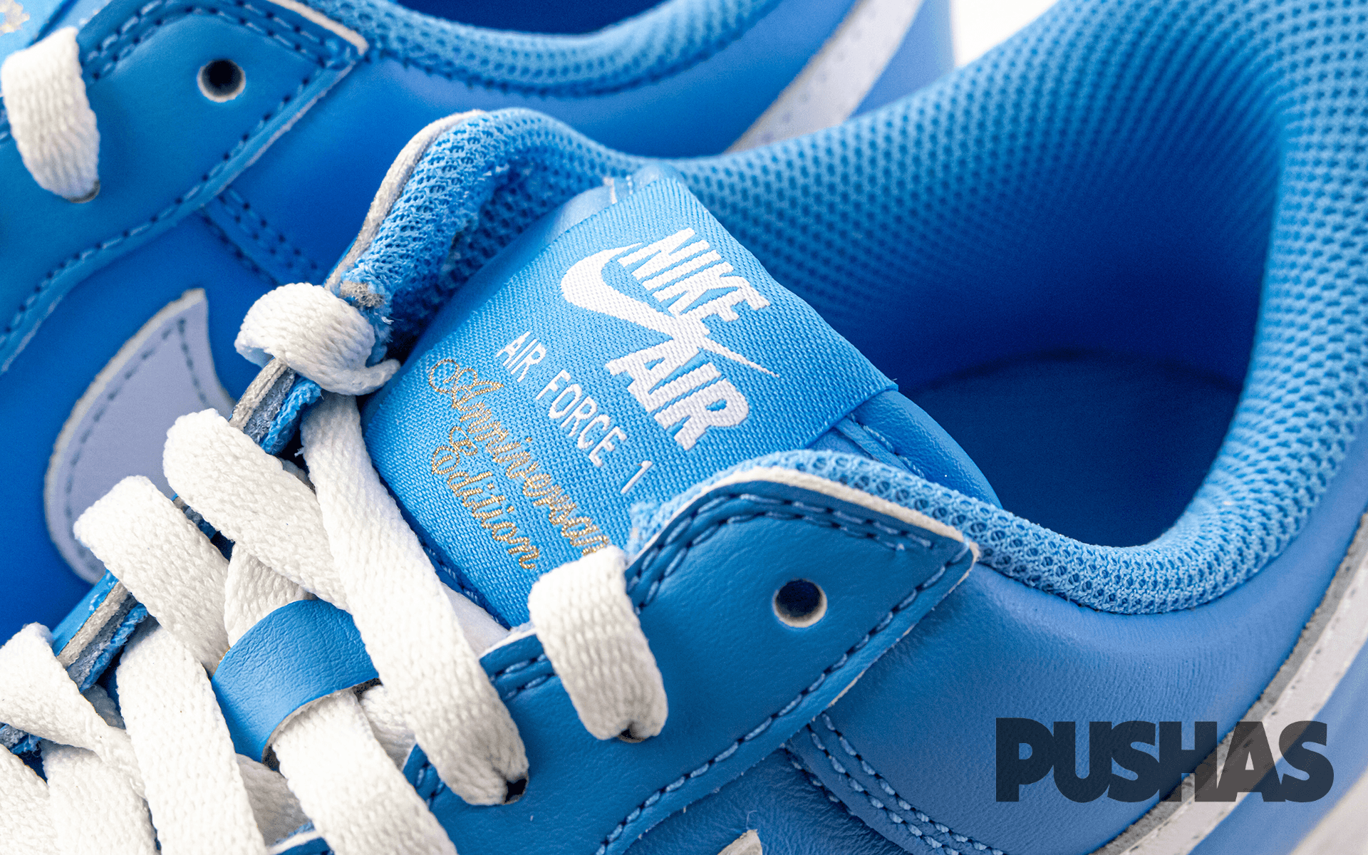 Nike Air Force 1 Low '07 Retro Sneakers - University Blue Color of the Month (2022) | Men's Basketball Shoes for Casual Wear & Street Style Fashion