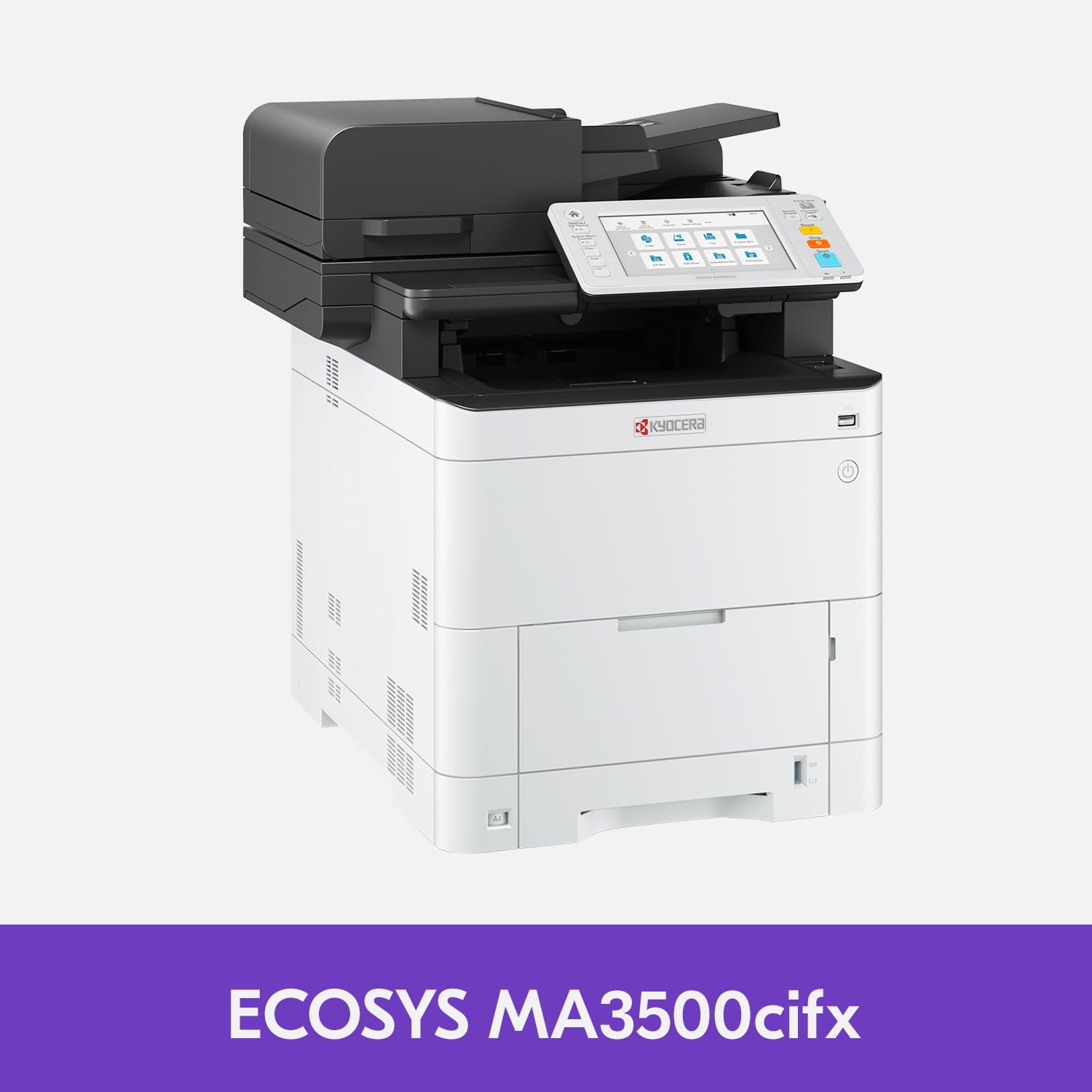 KYOCERA ECOSYS MA3500cifx All-in-One Color Laser Printer with Print/Copy/Scan/Fax | 37 ppm High-Speed Printing | 1200 dpi Resolution | Gigabit Ethernet & HyPAS | 7