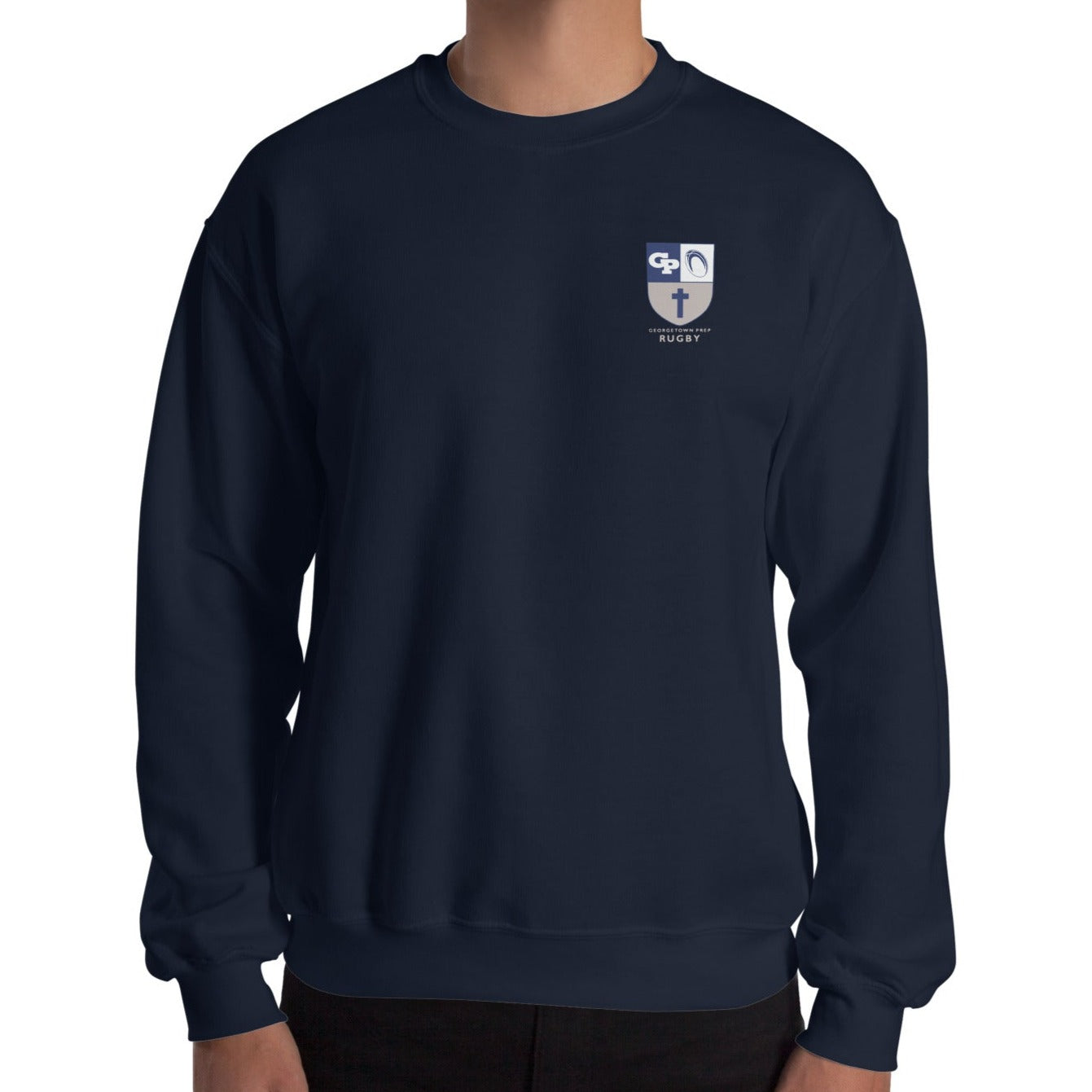 Georgetown Prep Rugby Unisex Crewneck Sweatshirt - Comfortable Cotton Pullover for Men & Women - Perfect for School, Sports, and Casual Wear