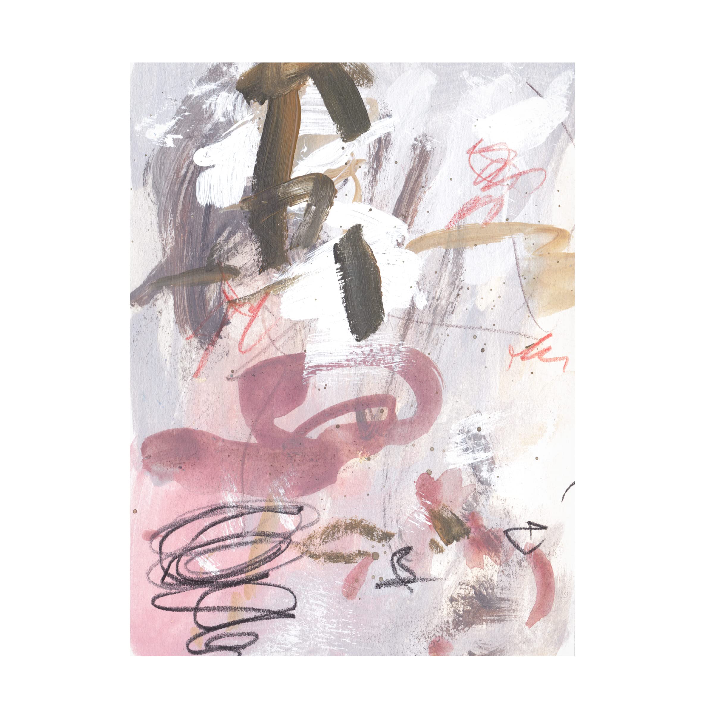 Melissa Wang 'Whispering Dawn III' Canvas Wall Art Print - Modern Abstract Landscape Painting for Living Room, Bedroom & Office Decor