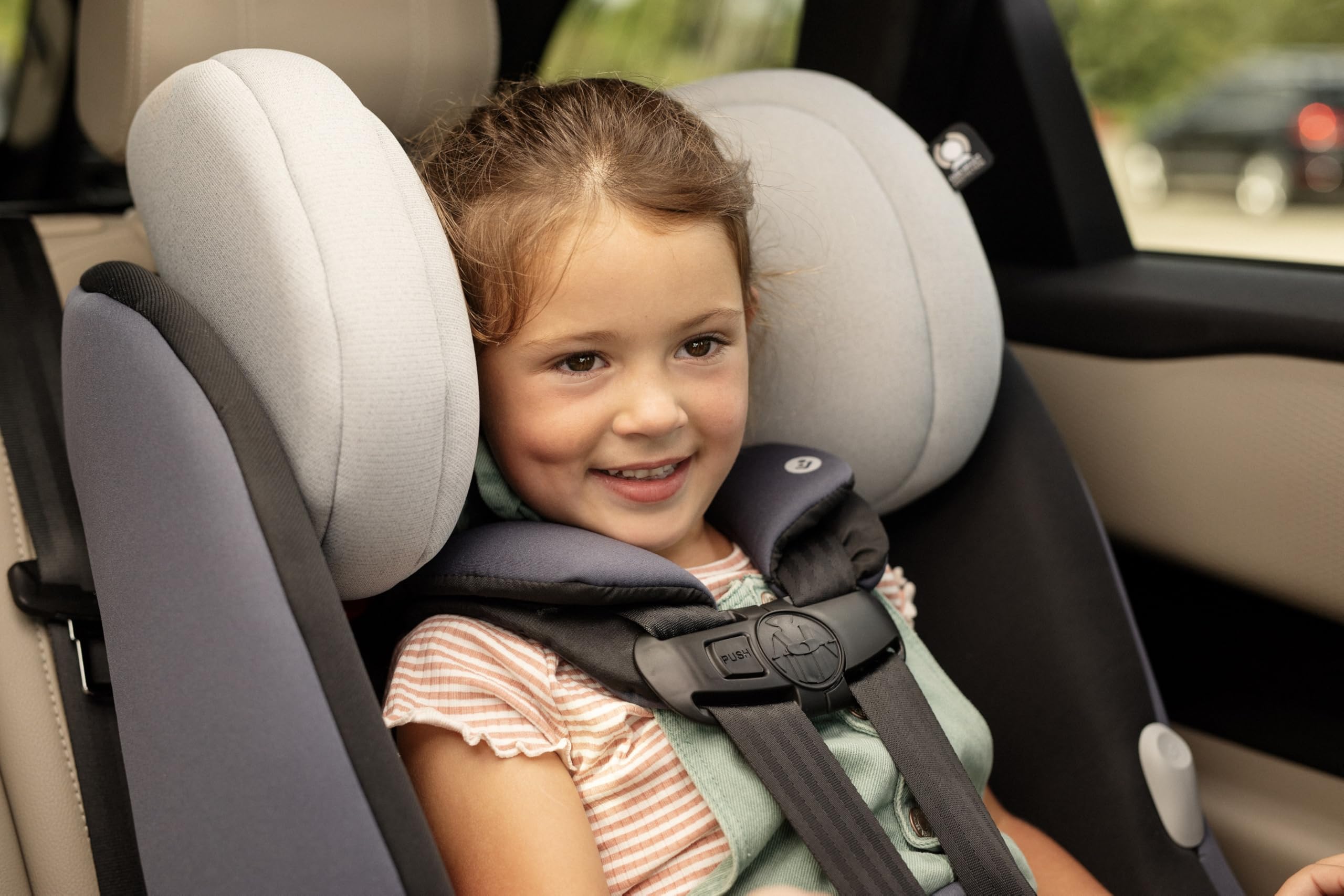 Maxi-Cosi Pria All-in-One Convertible Car Seat for Infants & Toddlers (4-100 lbs) - Rear Facing & Forward Facing with Booster Mode - Rose Pink Sweater - Safe & Comfortable for Travel, School, Road Trips & Daily Commute