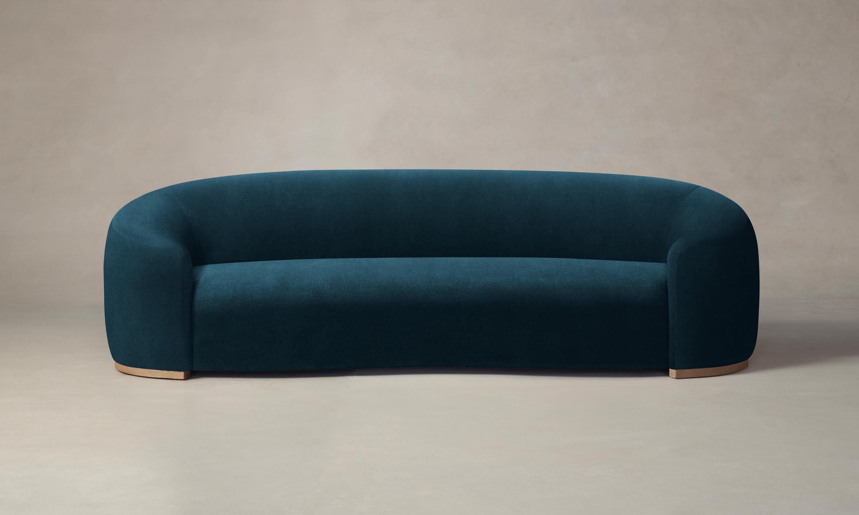 Chelsea Sofa - Performance Velvet Lagoon Blue Modern Living Room Furniture for Small Spaces | Perfect for Apartments, Condos & Cozy Homes