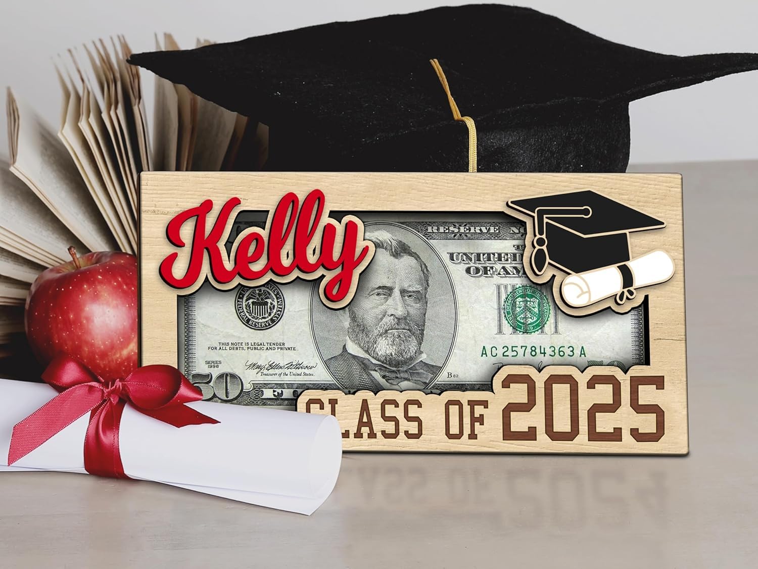 2025 Graduation Money Holder - Personalized & Customized Graduation Gift for Students - Bulk Graduation Cards & Leis (MH11) - Perfect for Graduation Parties, Gifts & Celebrations
